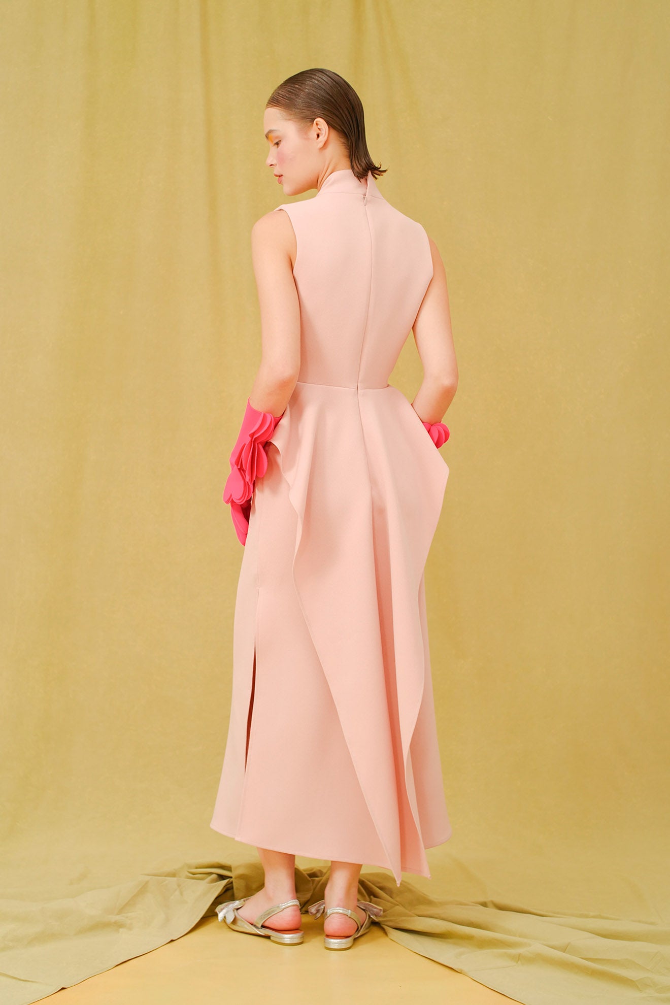 OBON Dress in Coral Pink