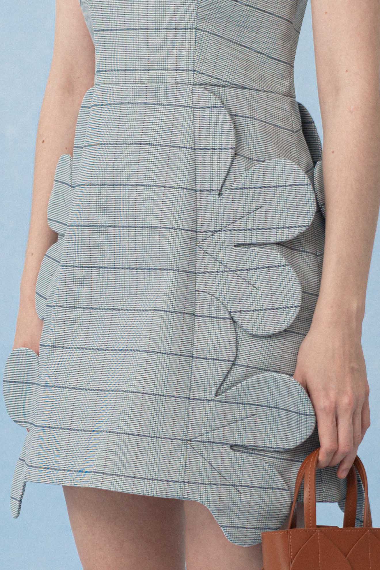 OOTHECA Dress in Plaid Grey