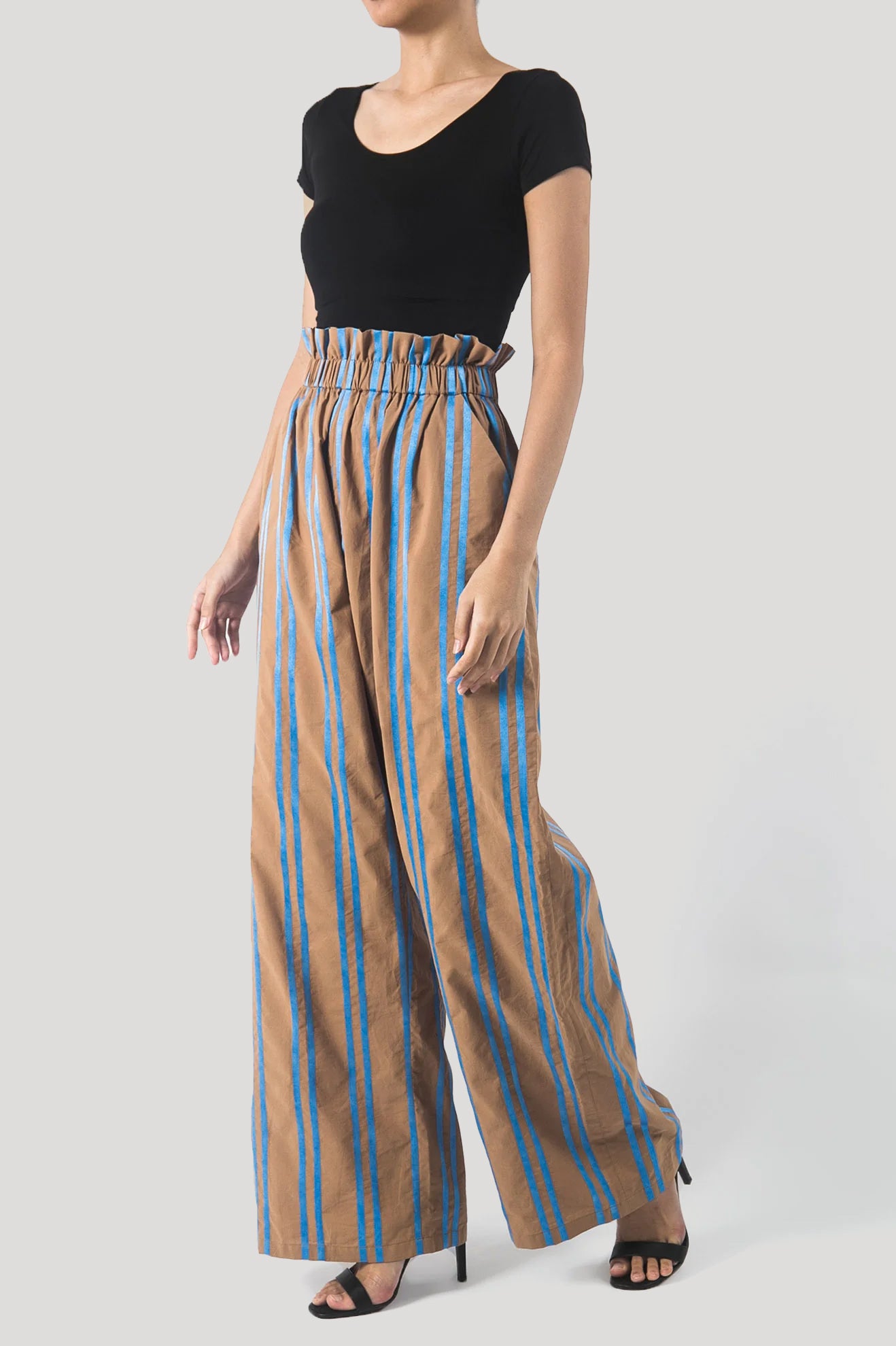 DIEGO Pants in Sky Blue Stripes