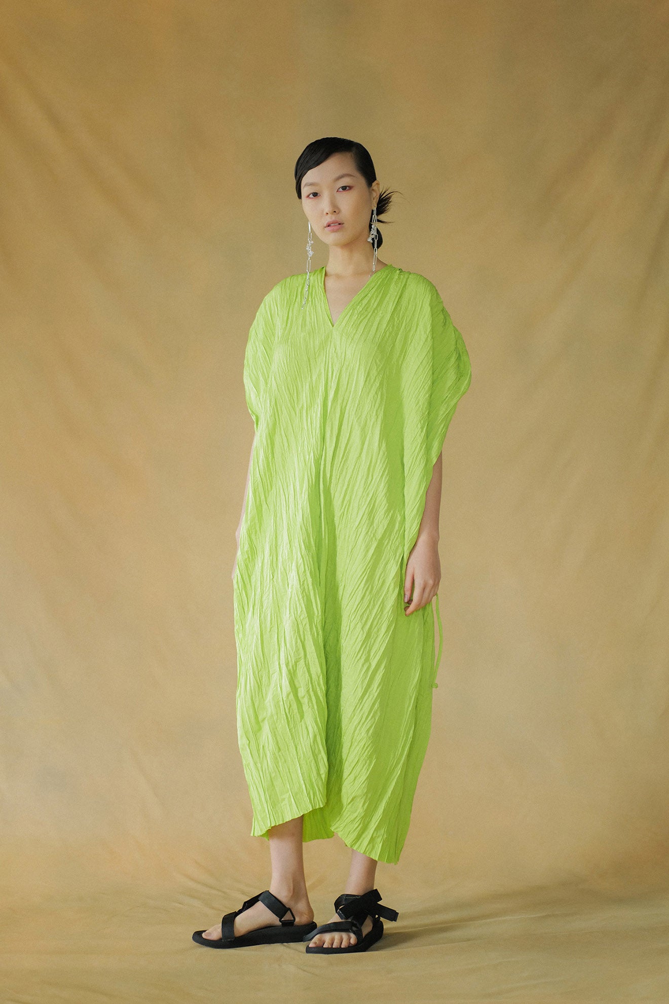 KYAKU Dress in Celery Green