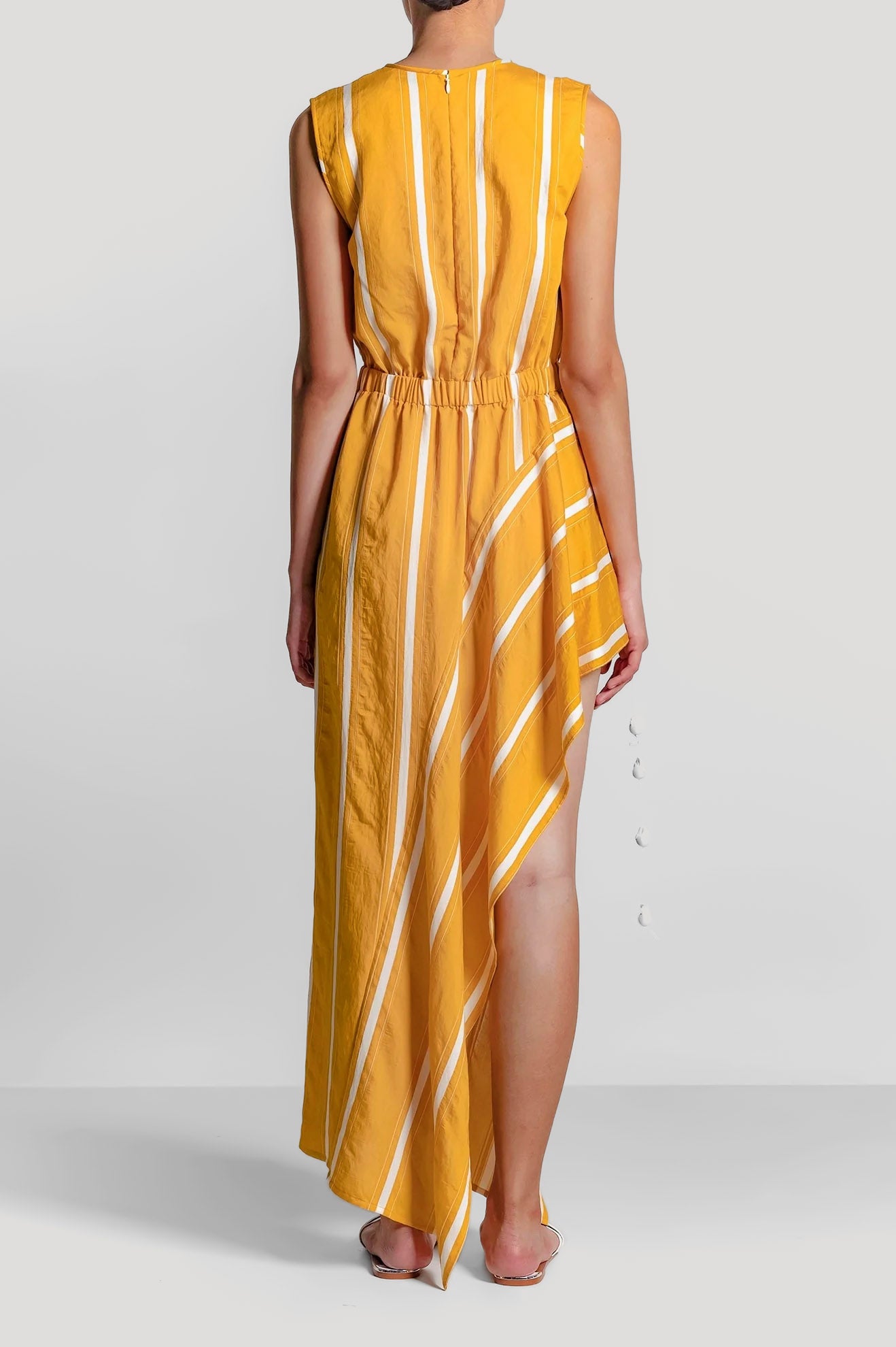 PINTURA Dress in Yellow Stripes