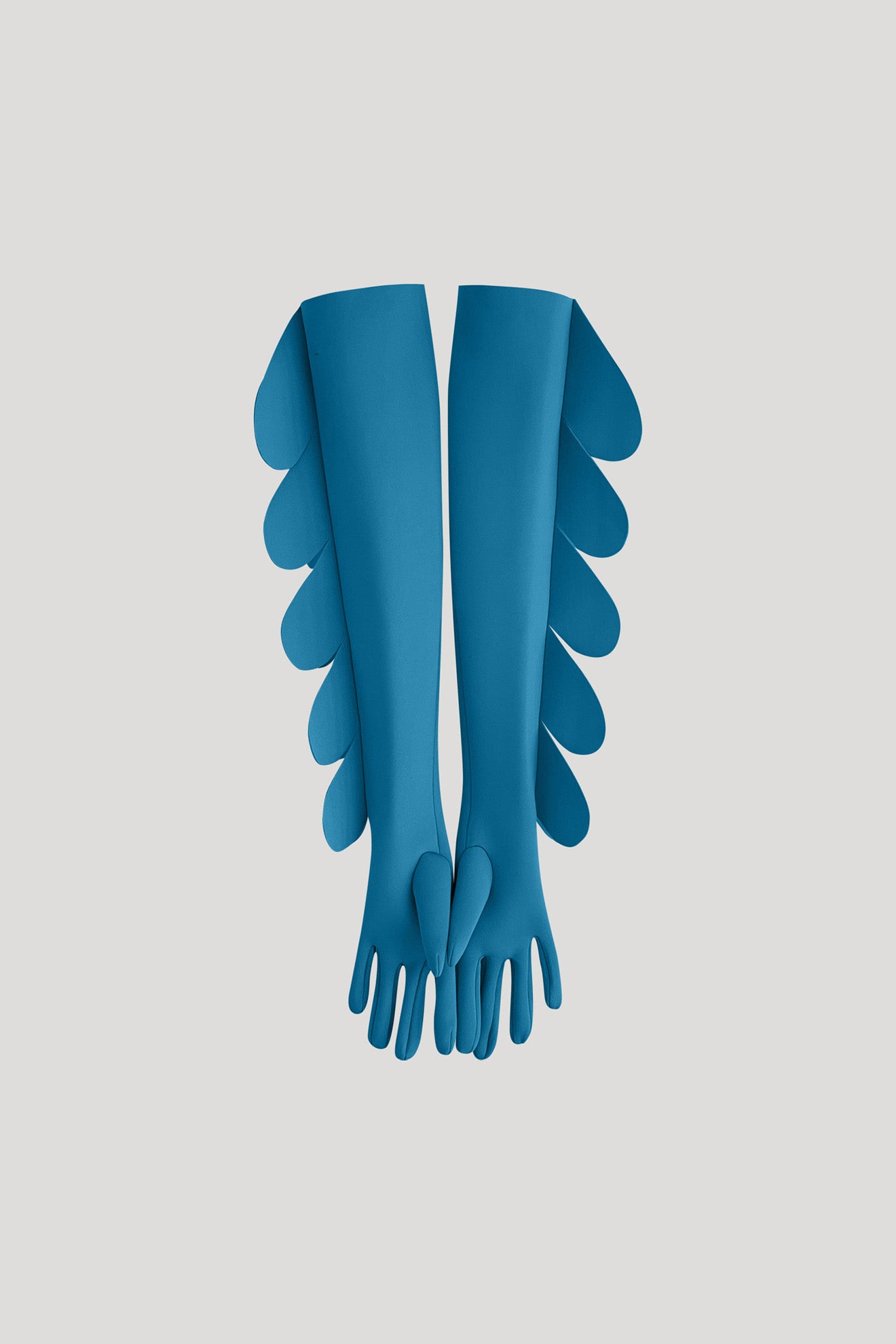 PITCH Gloves in Cyan Blue