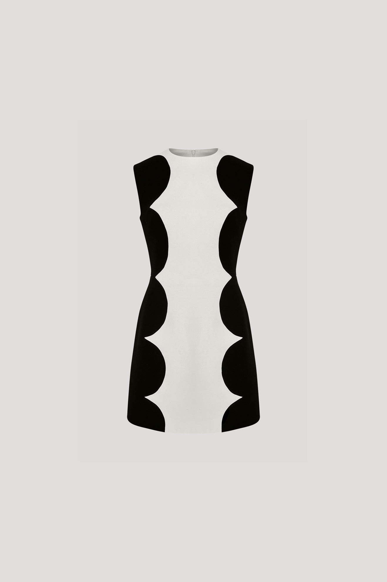 QUILLIAN Dress in Bone White/Black