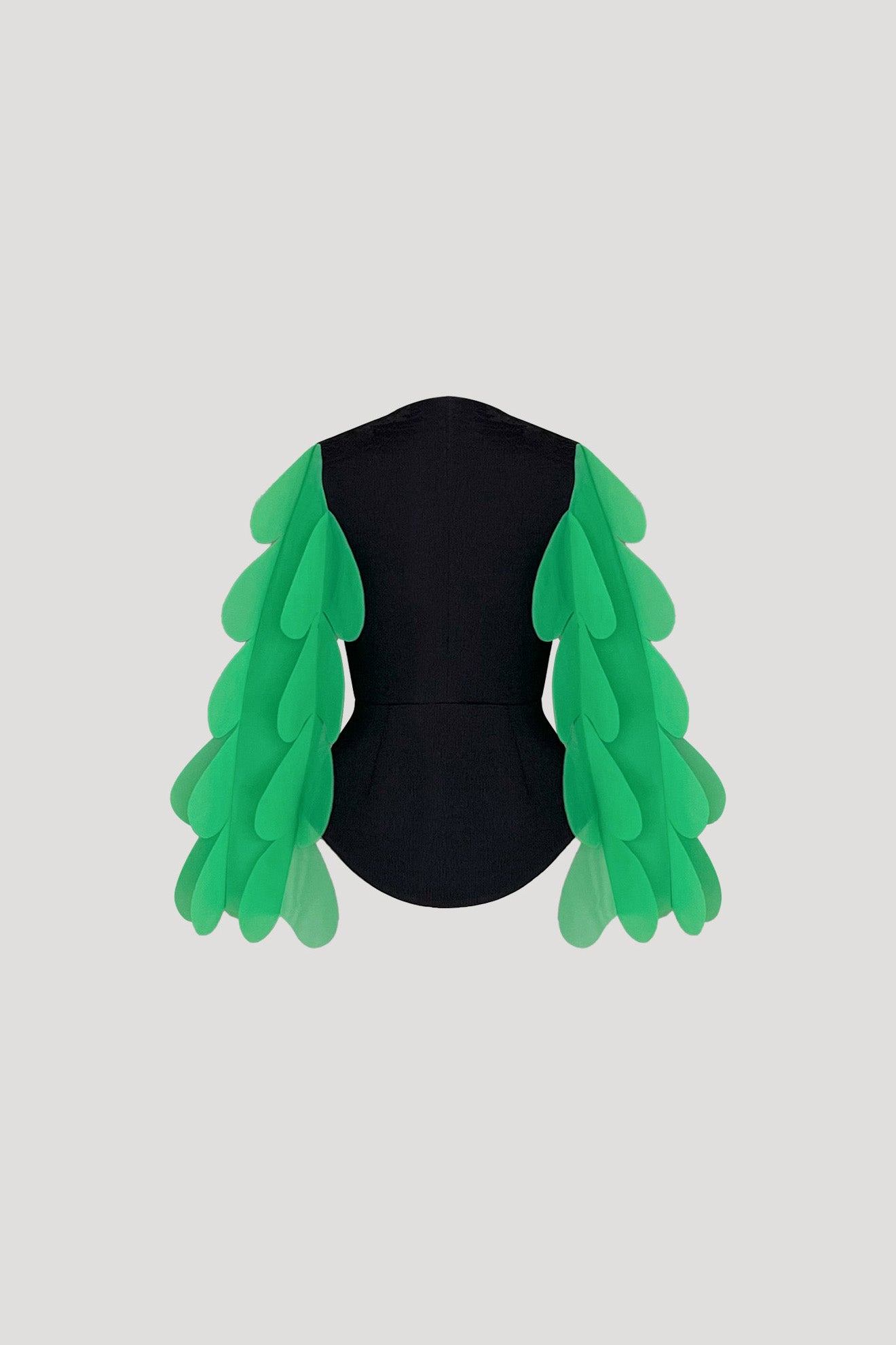 RAINARY Jacket in Black/Neon Green