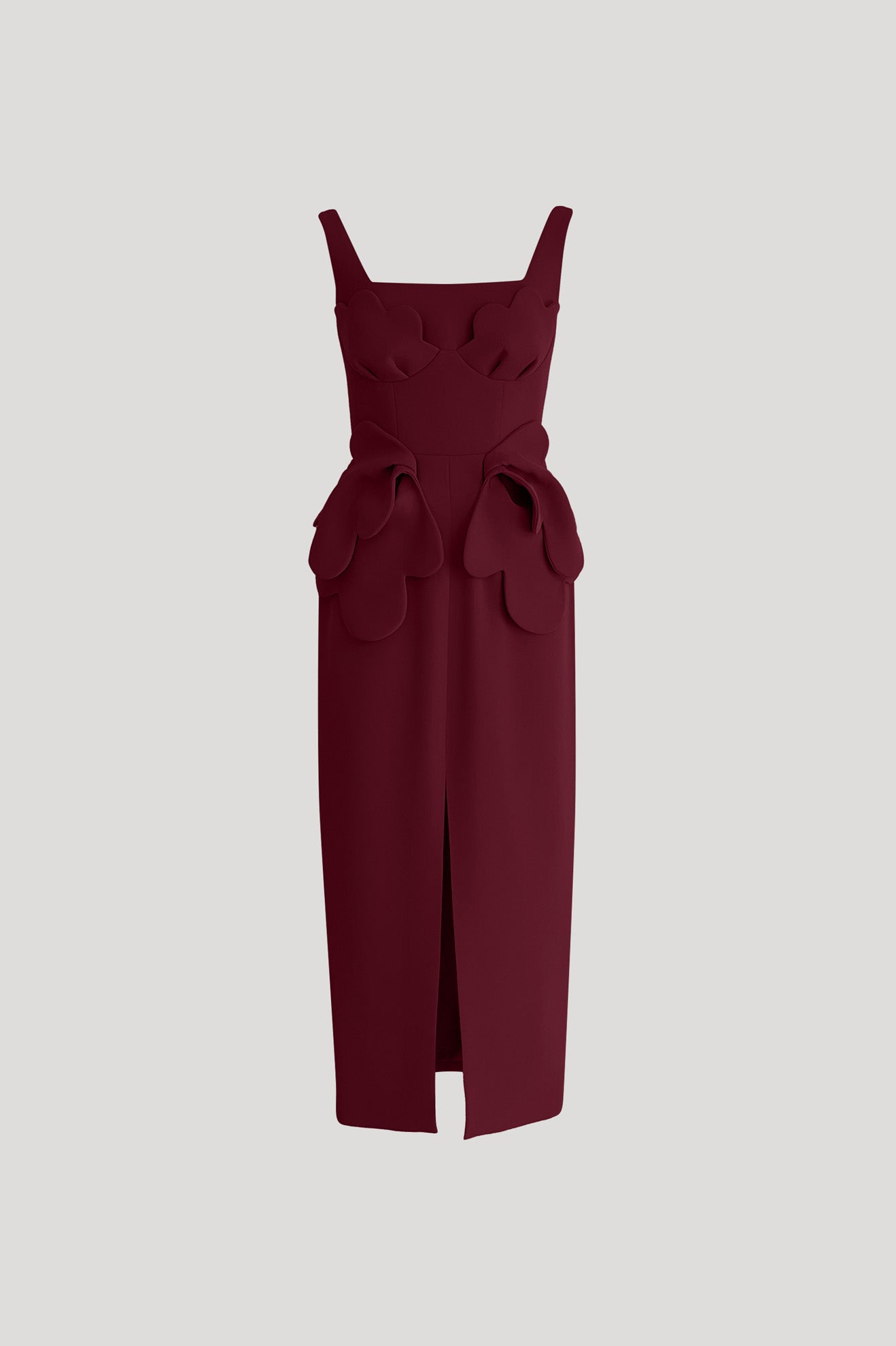 REMORA Dress in Wine Red