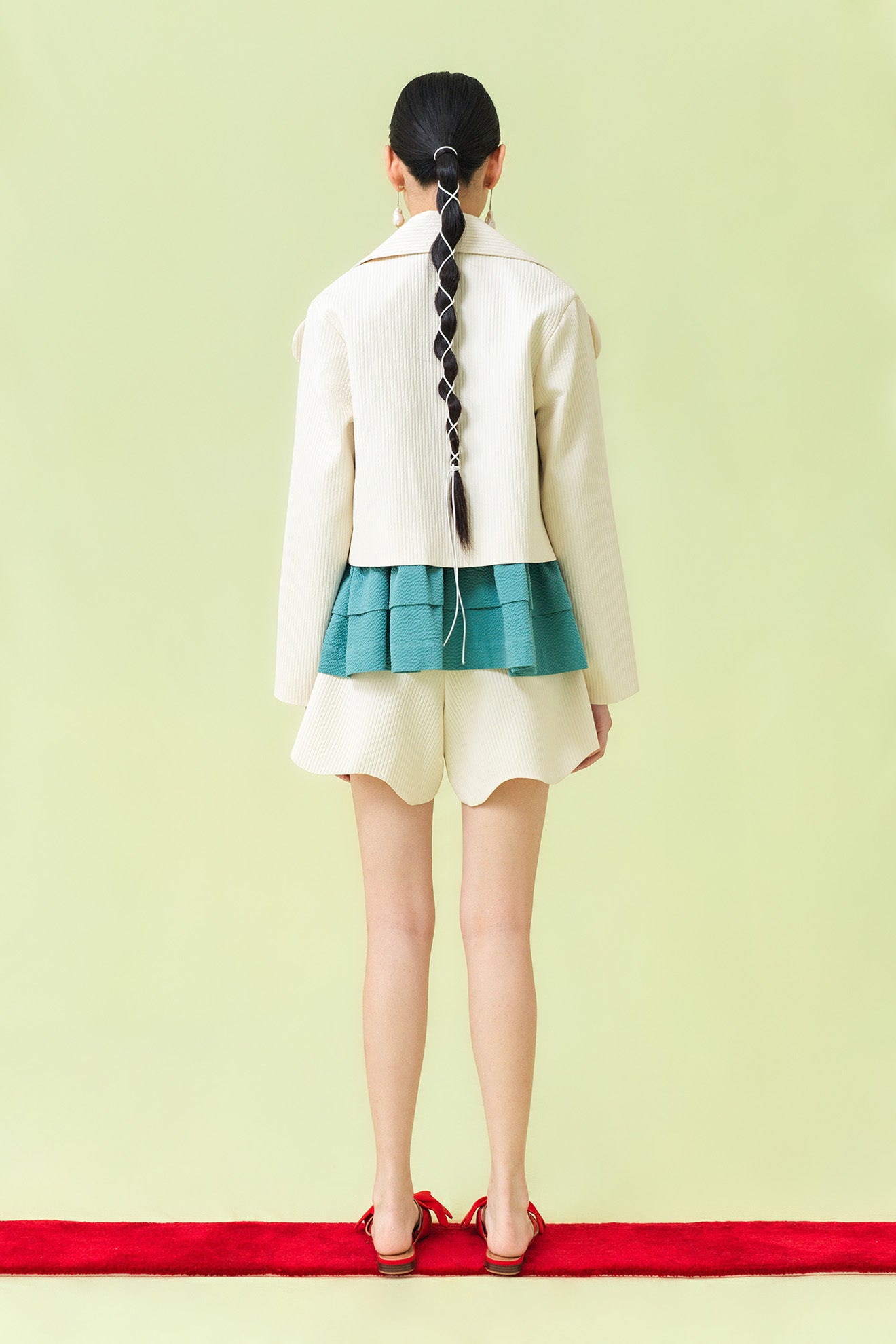 RENGE Jacket in Cream White