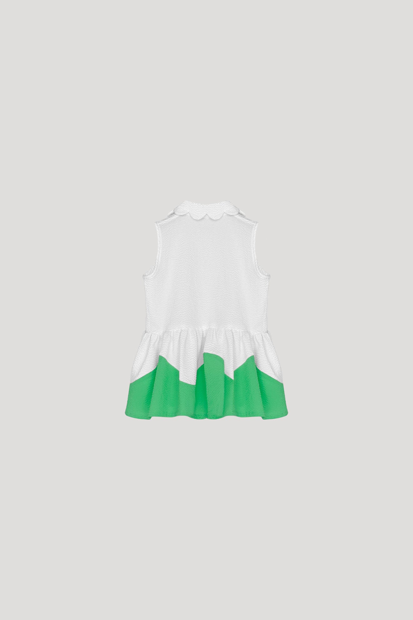 REVEL Top in White/Fern Green