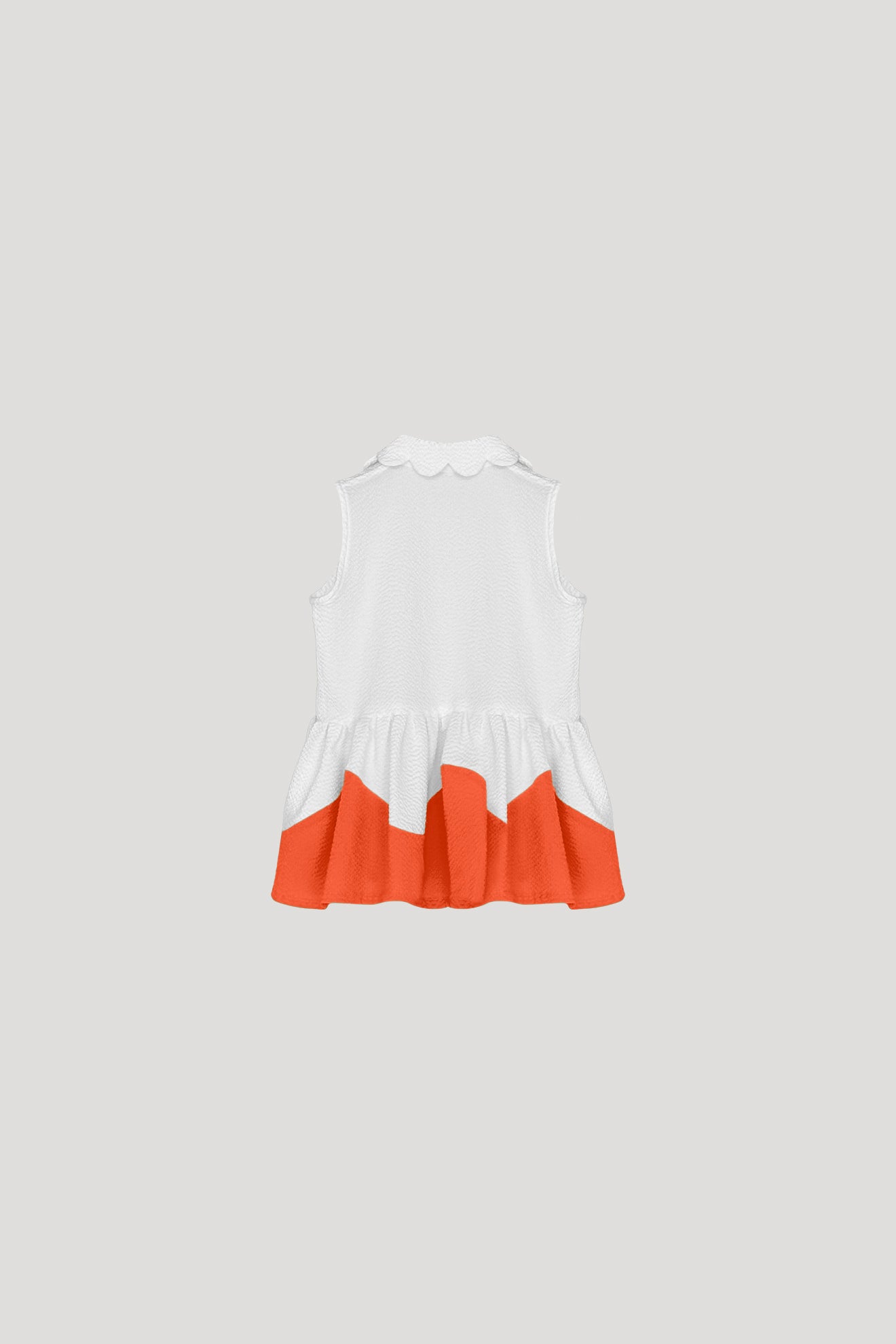 REVEL Top in White/Orange