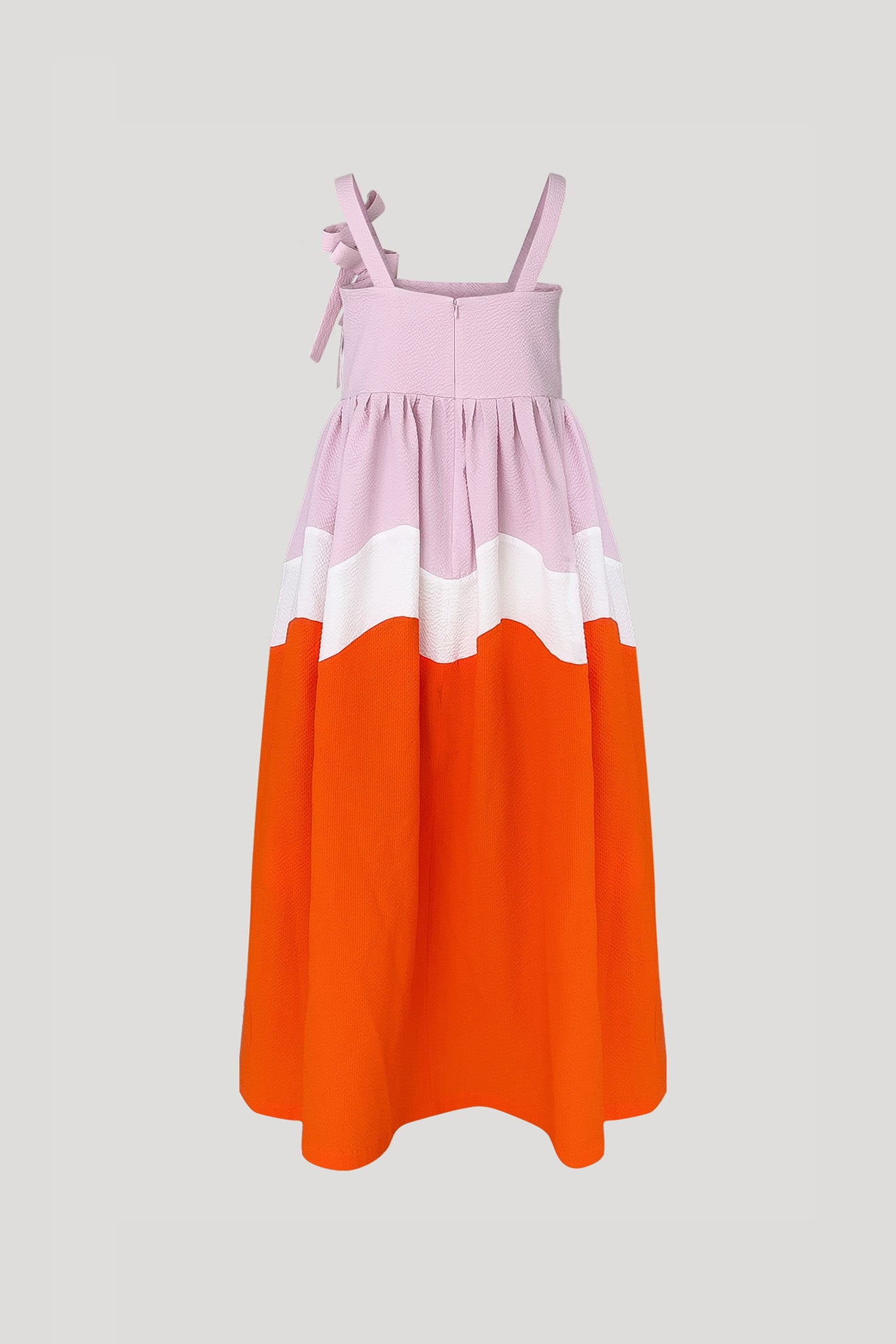 RIKSHA Dress in Baby Pink/Orange