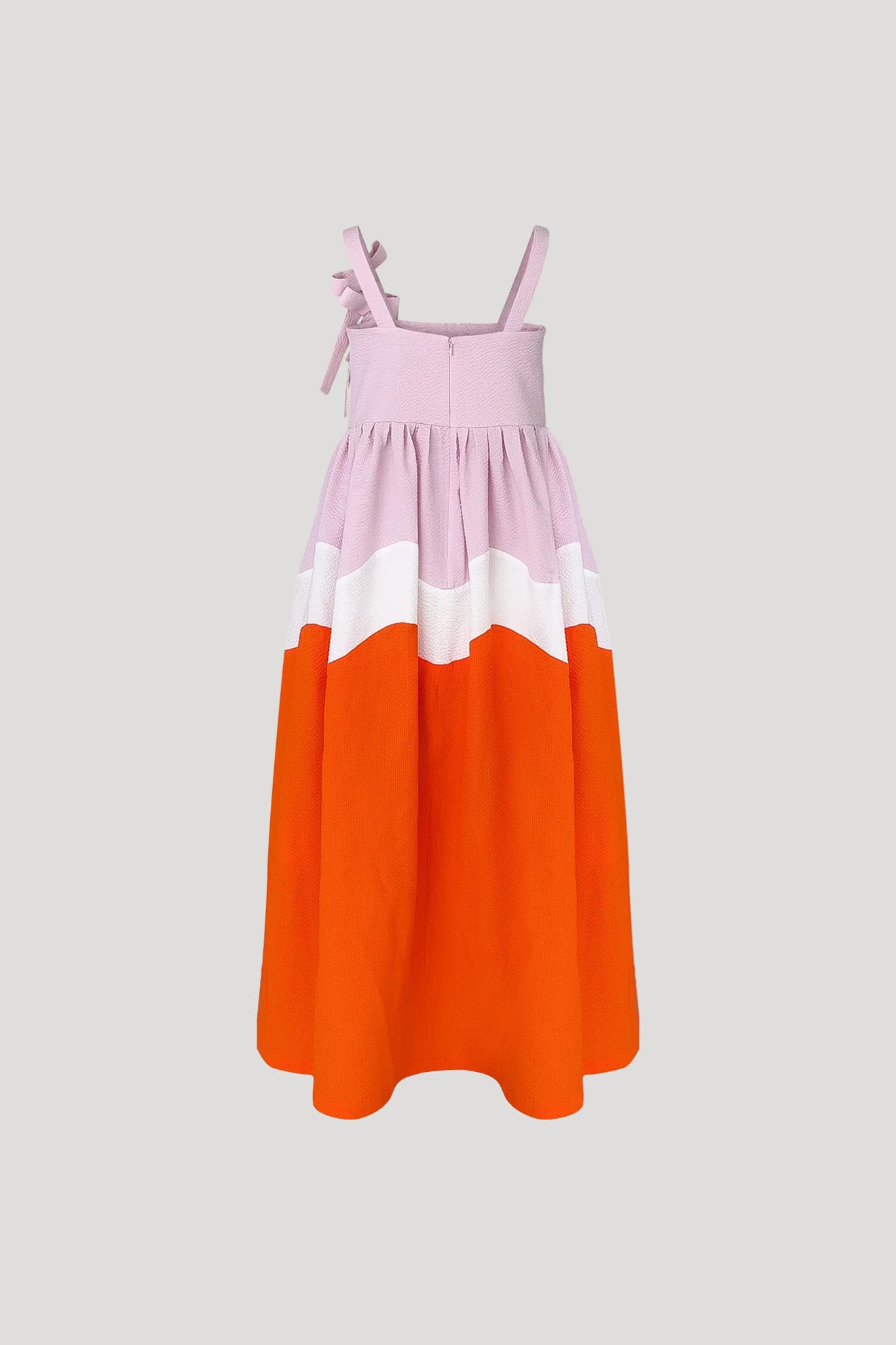 RIKSHA Dress in Baby Pink/Orange