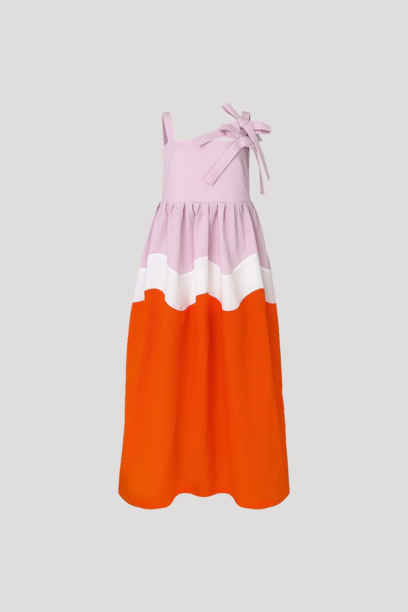 RIKSHA Dress in Baby Pink/Orange