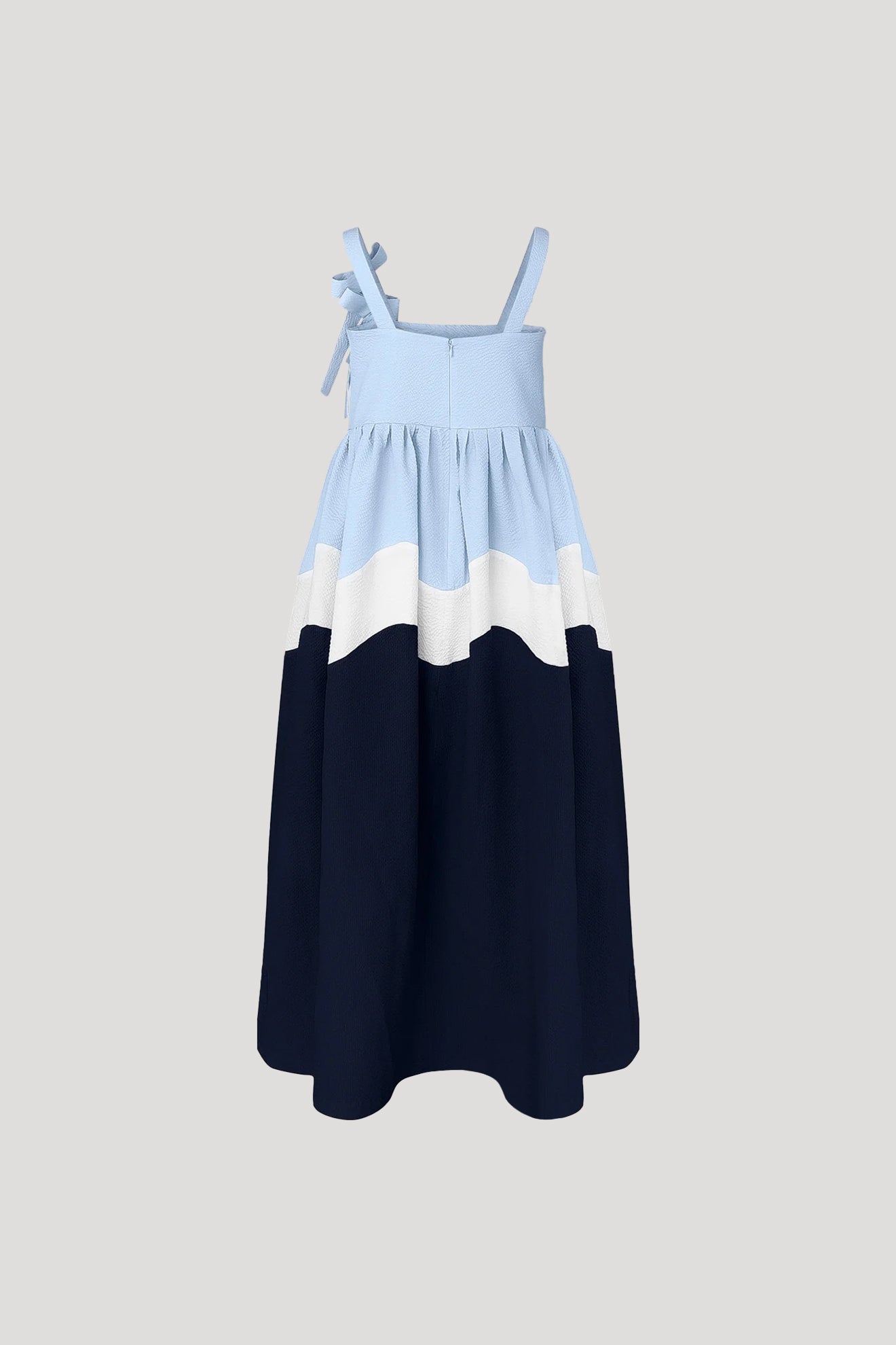 RIKSHA Dress in Blizzard Blue/Dark Blue