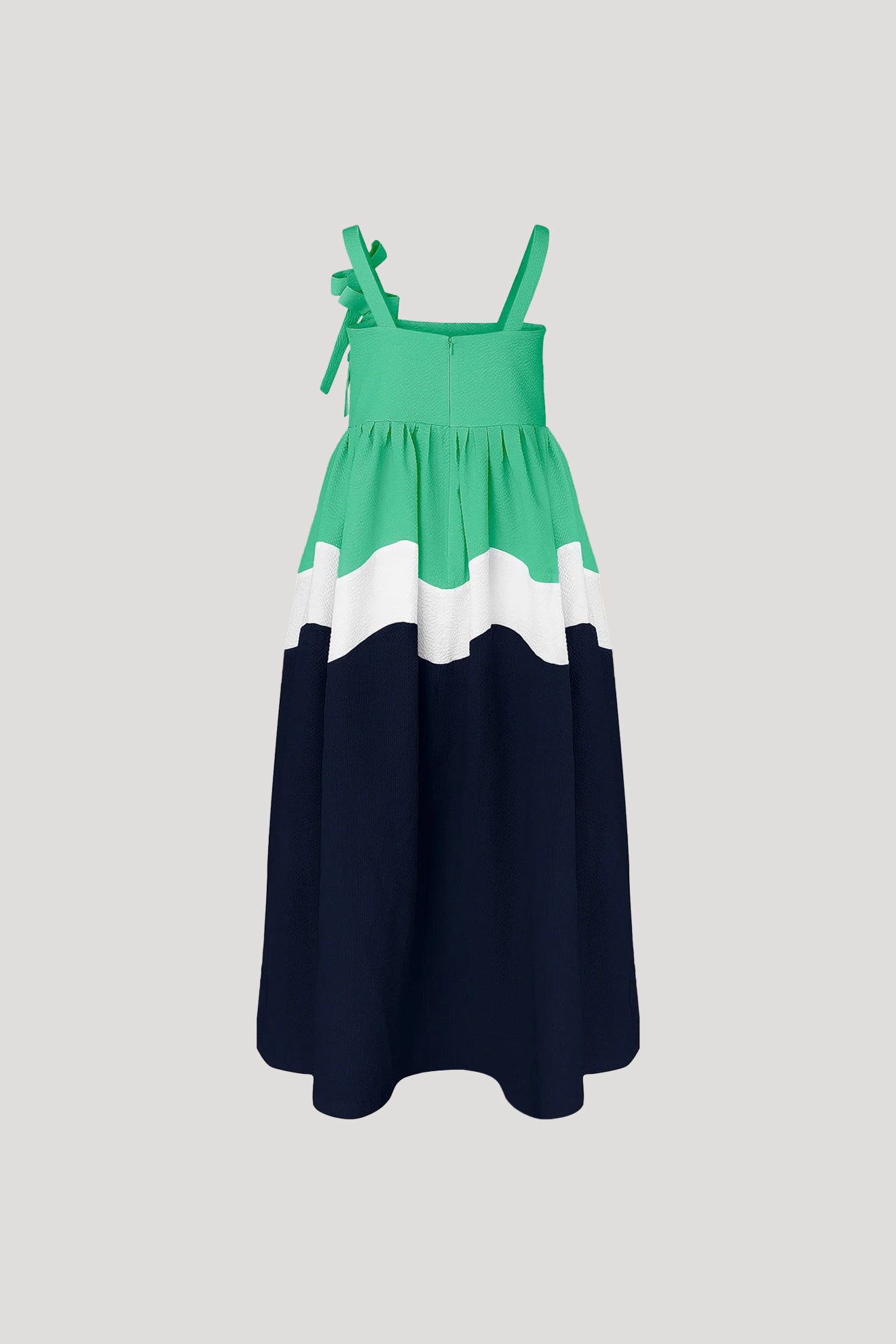 RIKSHA Dress in Fern Green/Dark Blue