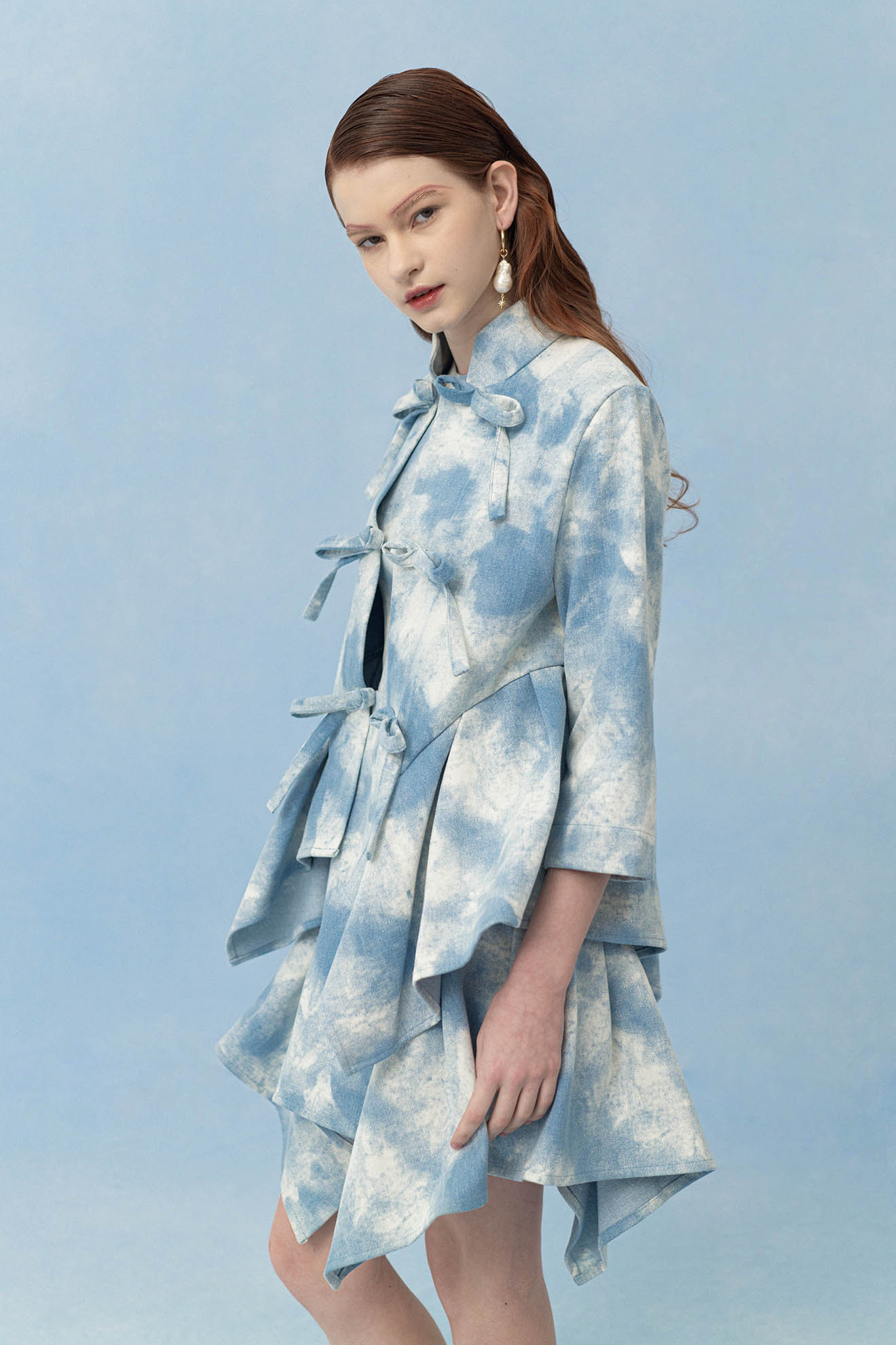 SCUTELLUM Jacket in Dusty Blue