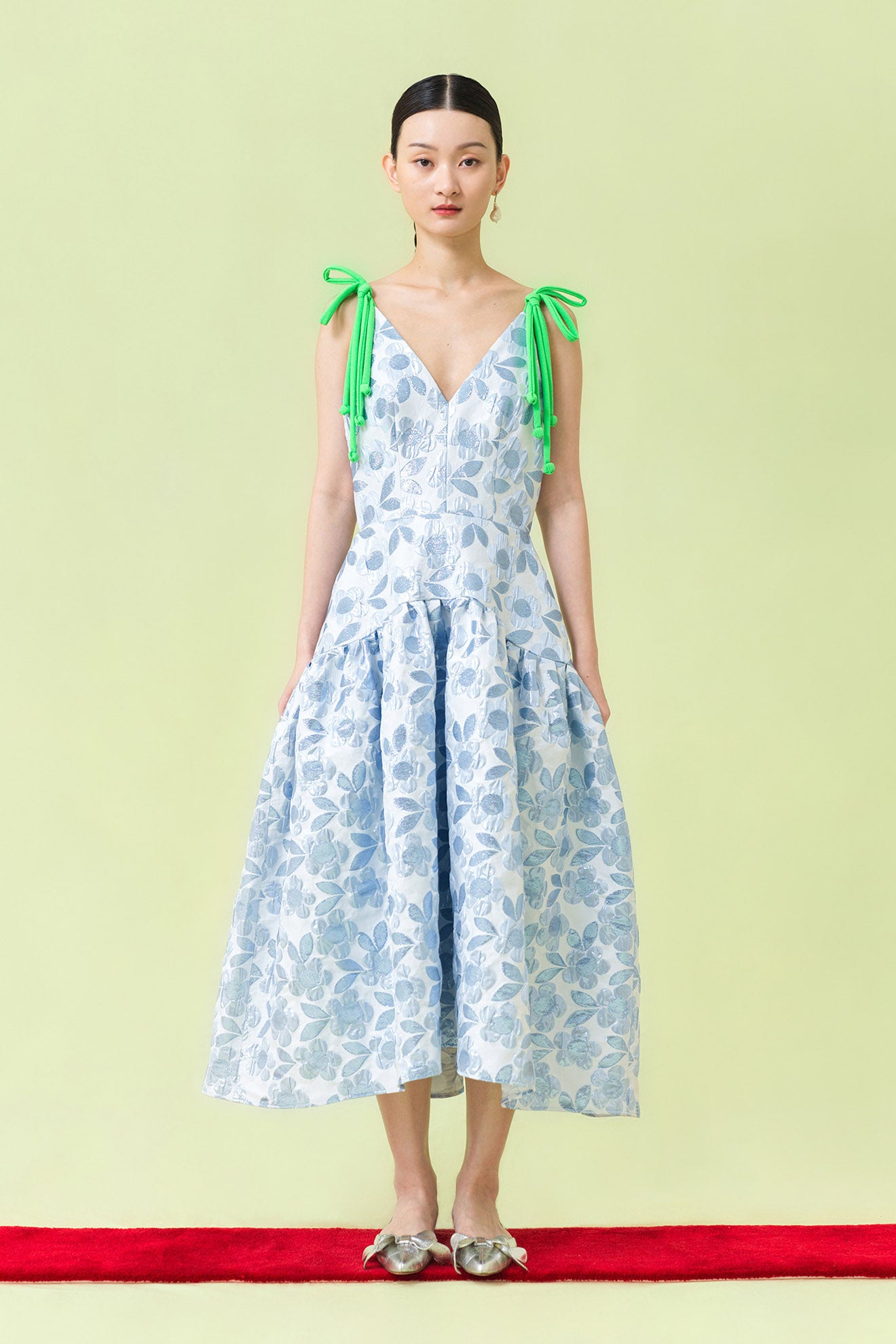 SHIMAENAGA Dress in Ash Blue