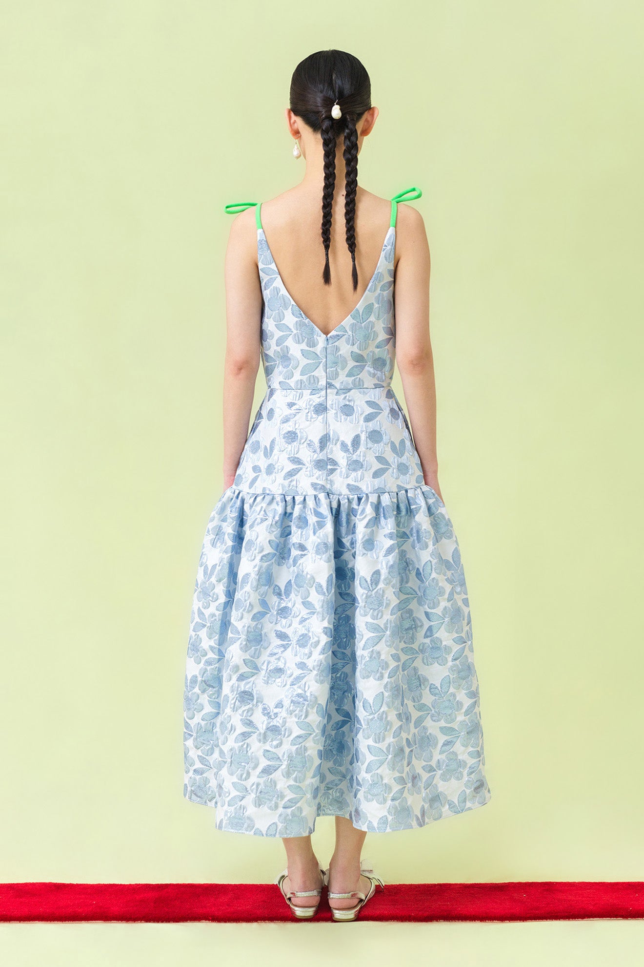 SHIMAENAGA Dress in Ash Blue
