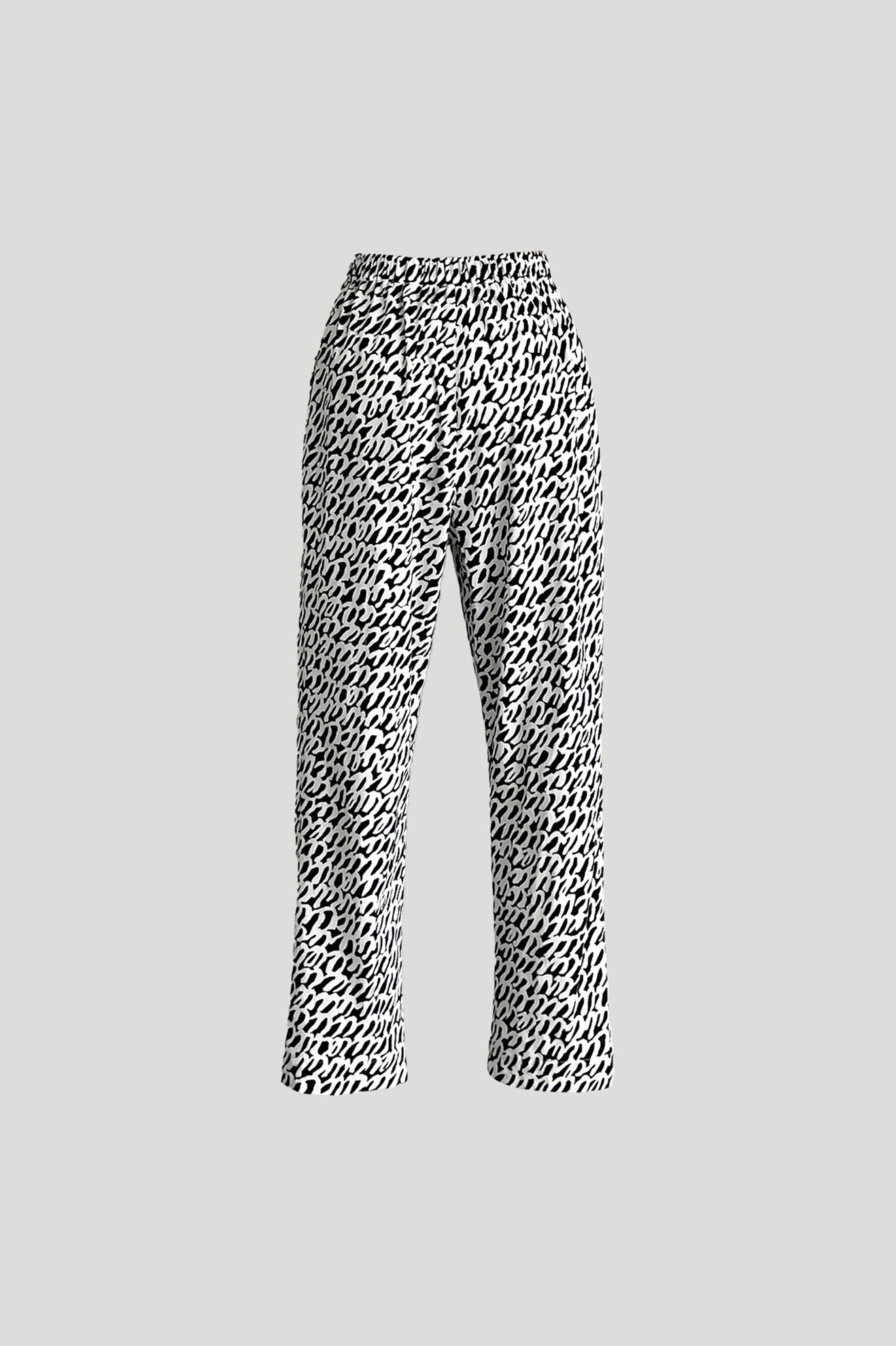 SOLE Pants in Printed Black