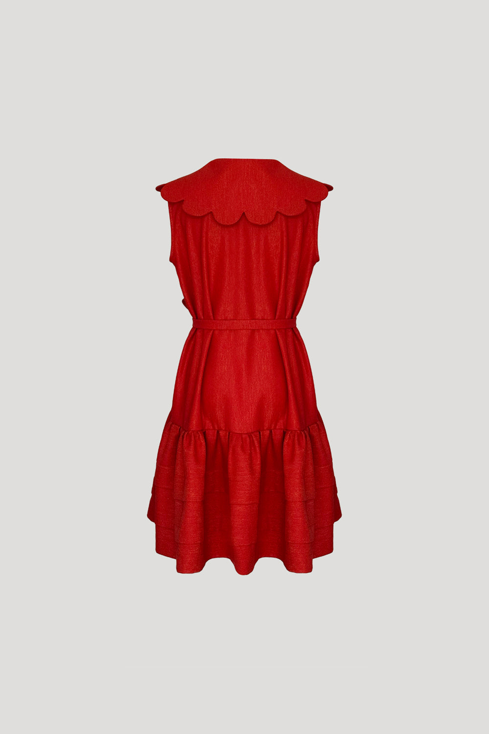 SOURIRE Dress in Garnet Red