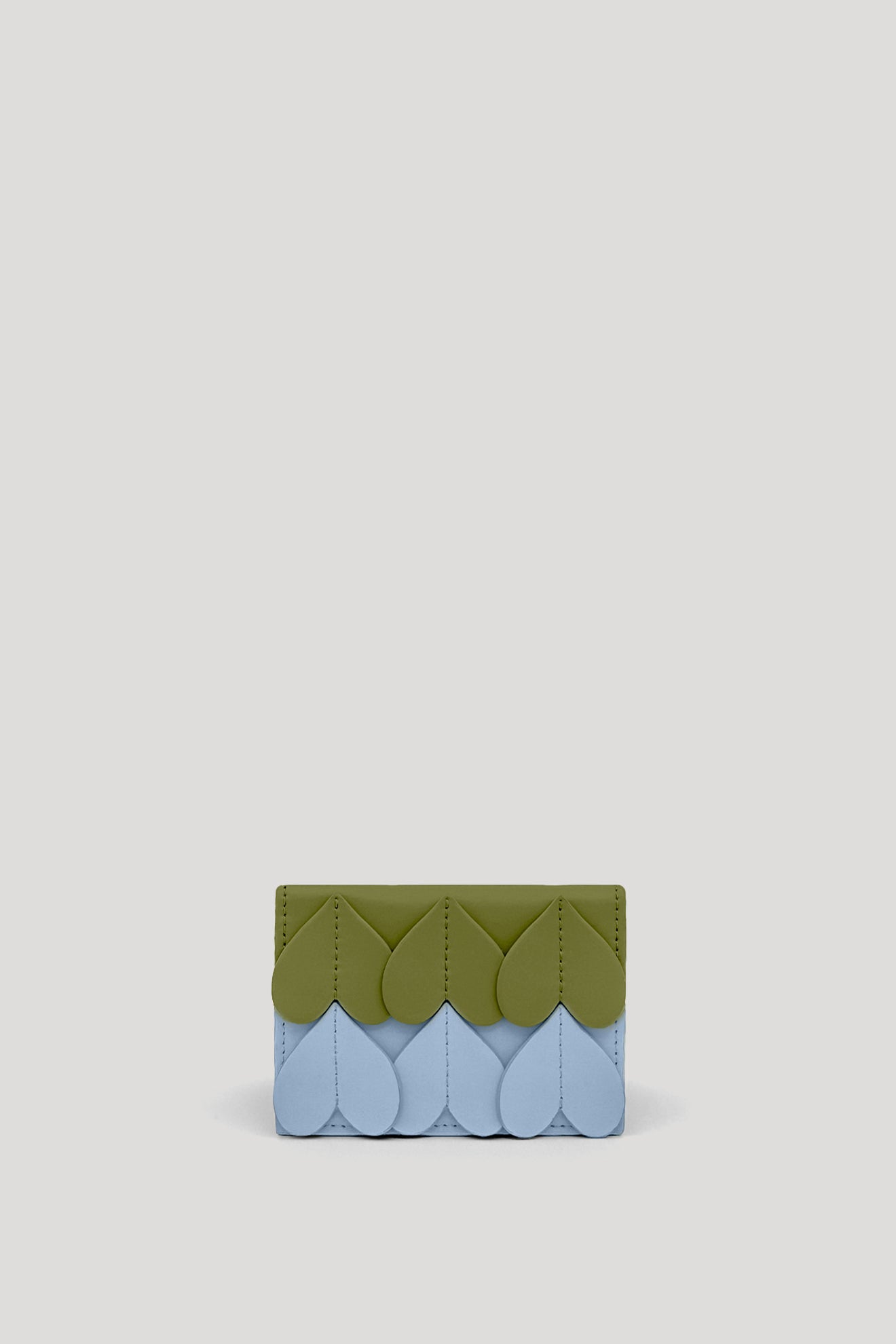 STOMA Card Holder in Olive/Glacier