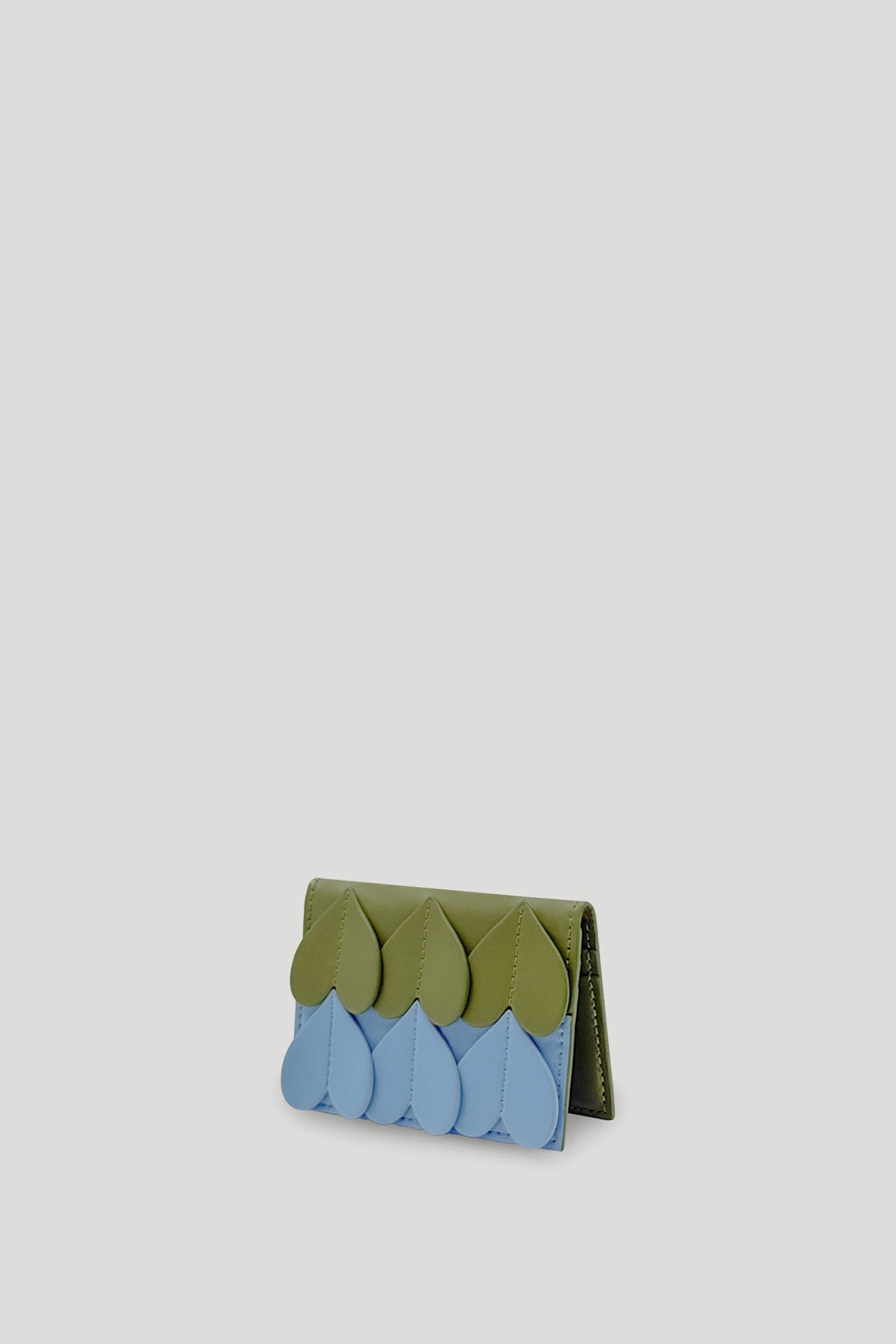 STOMA Card Holder in Olive/Glacier