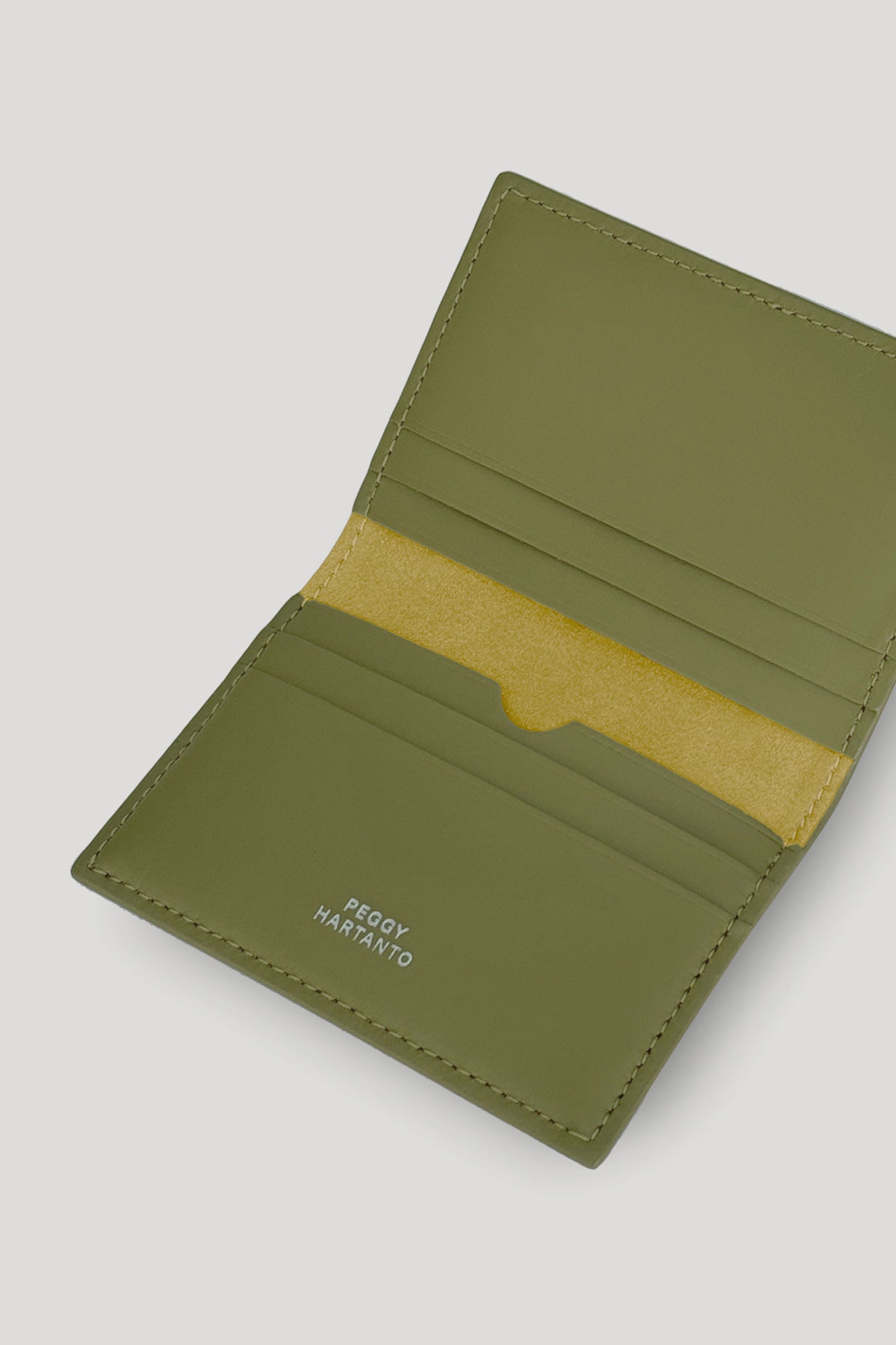 STOMA Card Holder in Olive/Glacier
