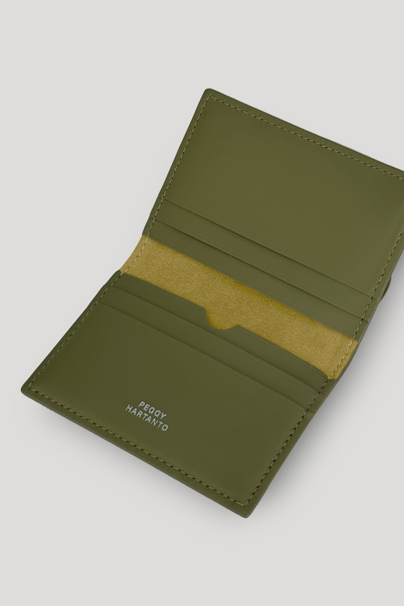 STOMA Card Holder in Olive Green