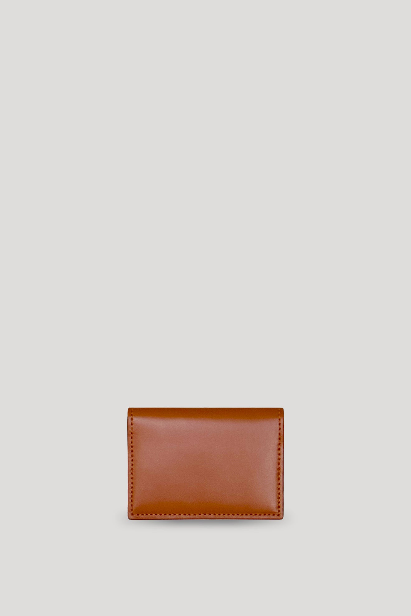 STOMA Card Holder in Tan/Cinnabar