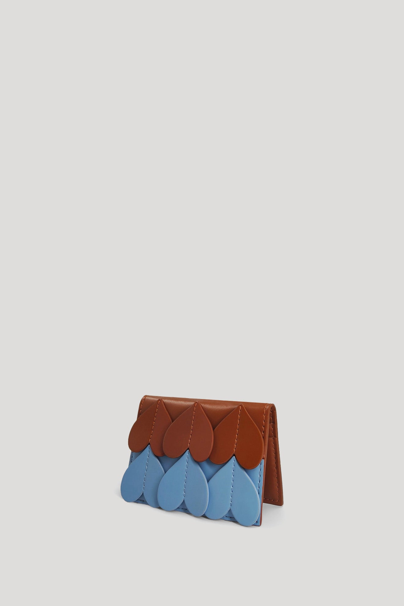 STOMA Card Holder in Tan/Glacier