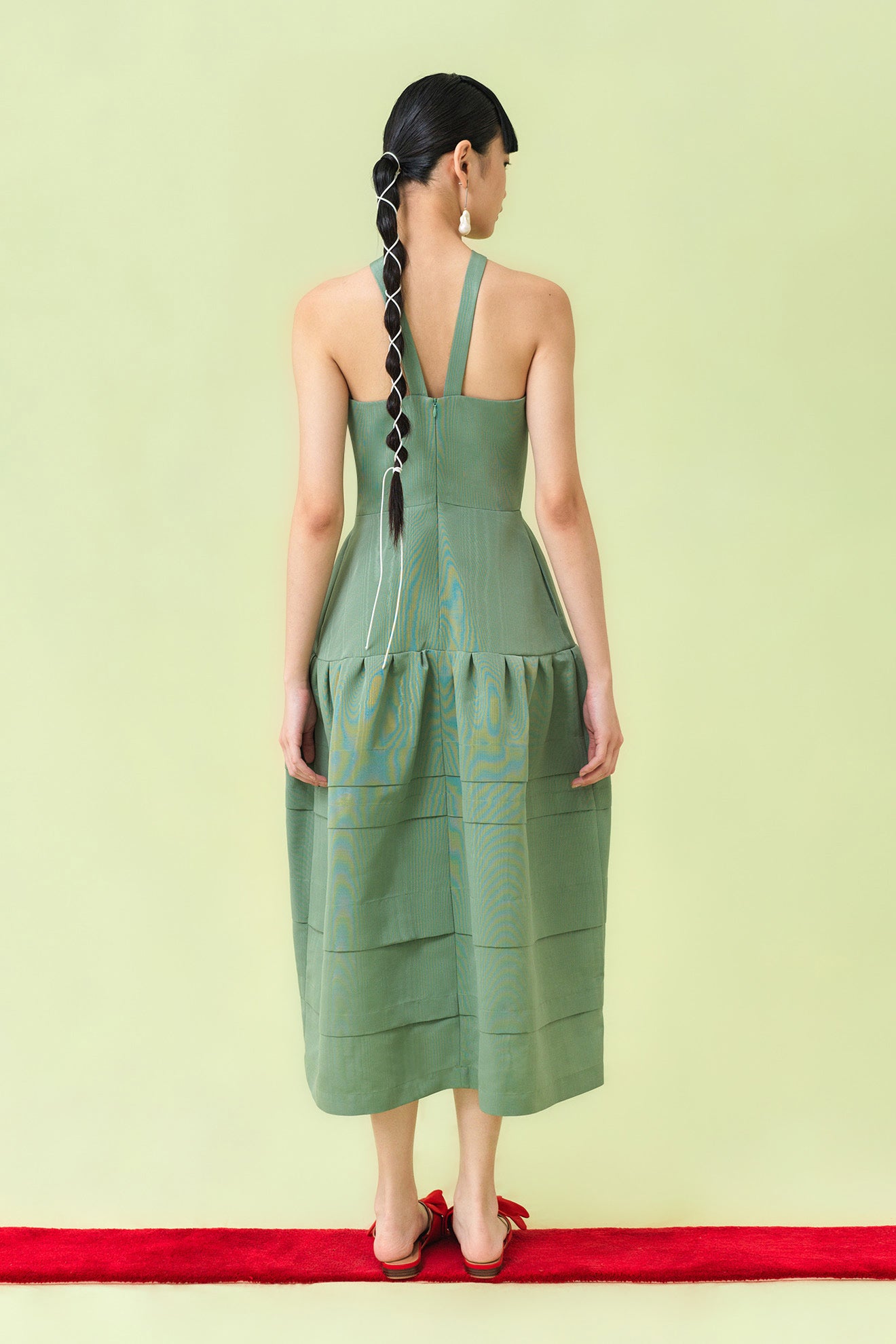 SUDACHI Dress in Moss Green