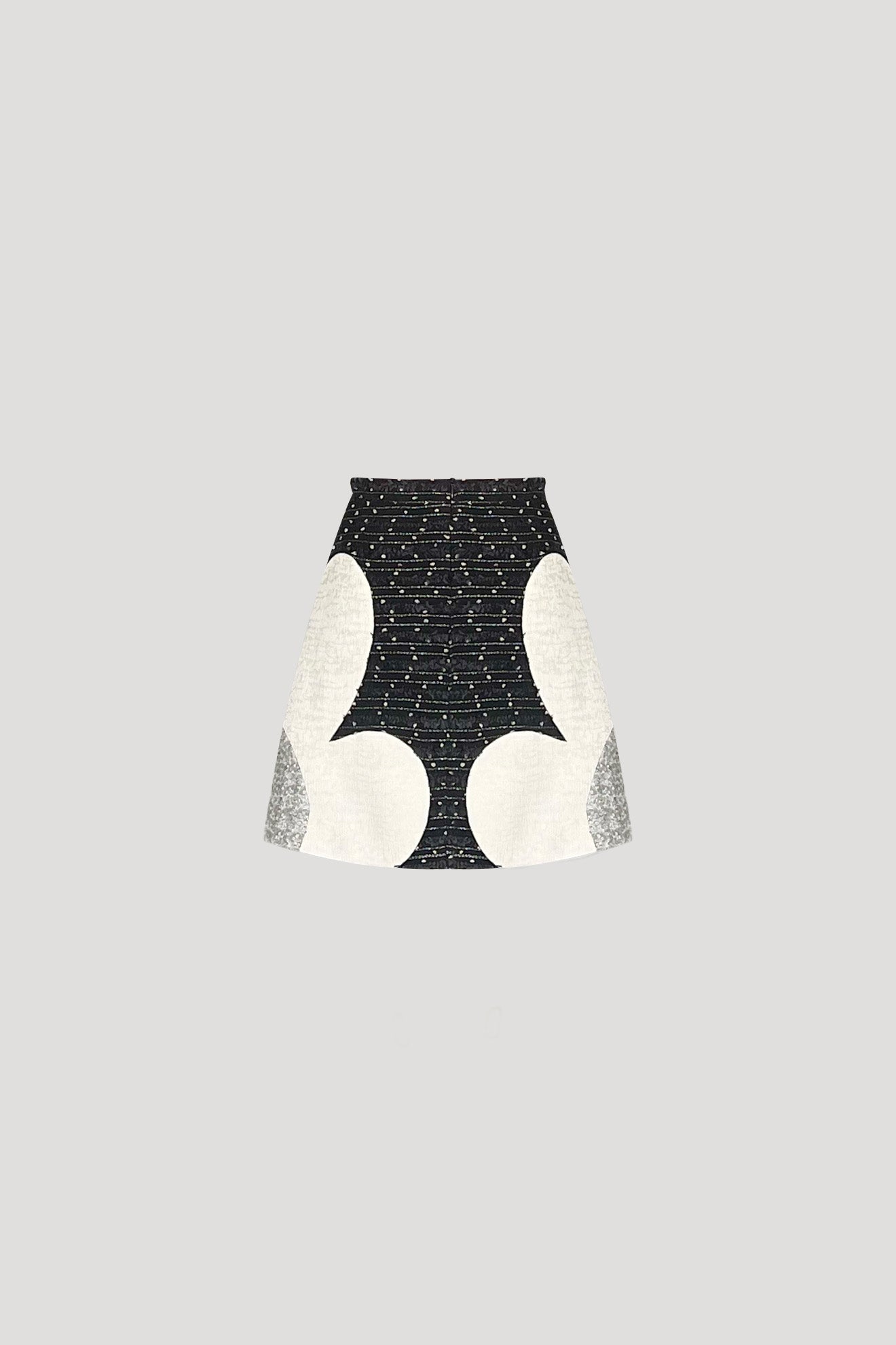 SUISEN Skirt in Black Tweed