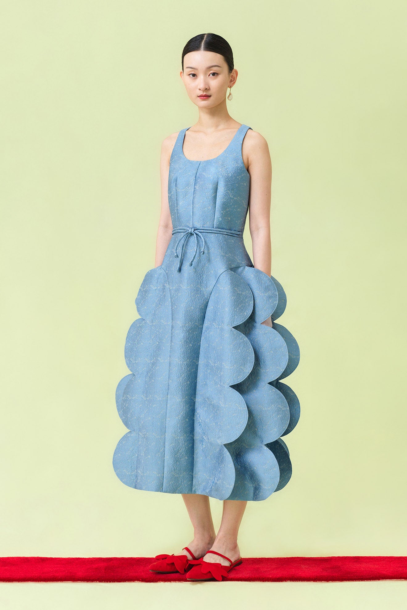 SUZUME Dress in Cornflower Blue