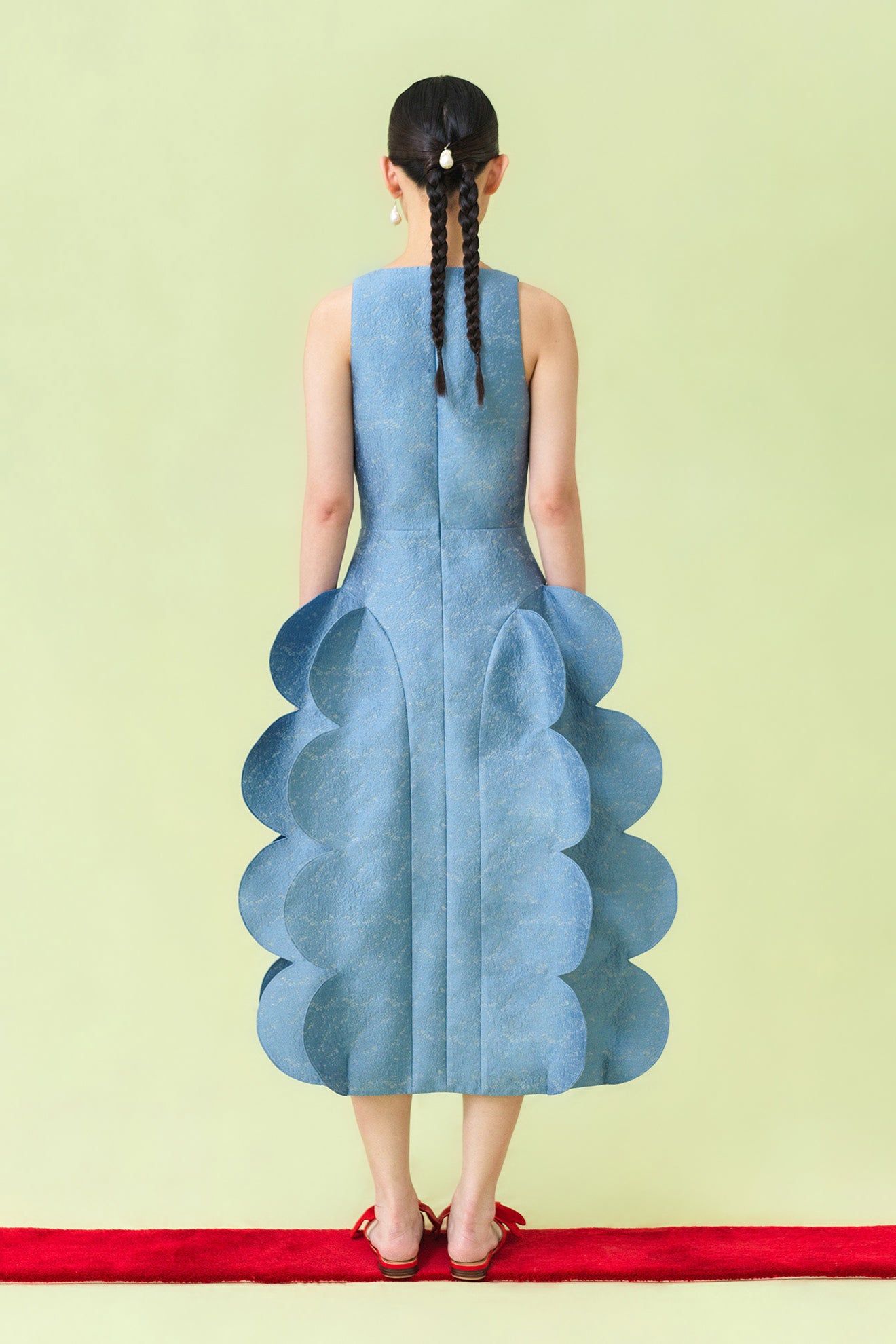 SUZUME Dress in Cornflower Blue
