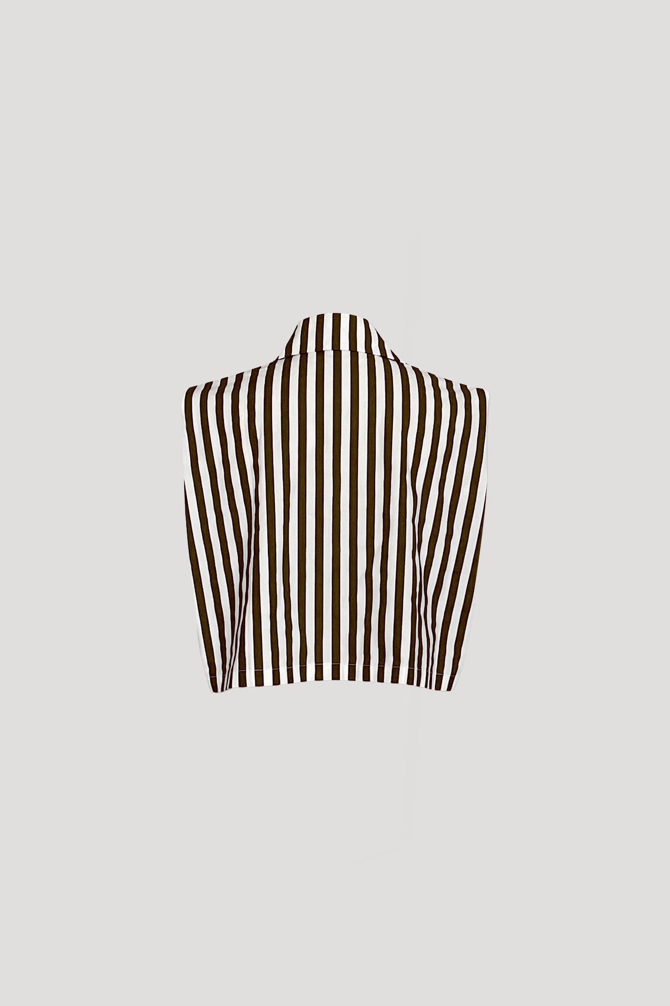 TEGMEN Top in Brown Stripes