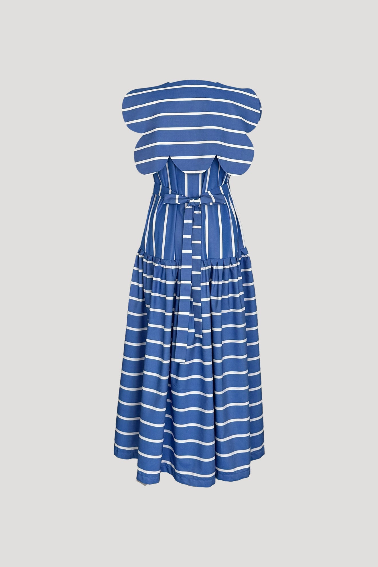 TENTORIUM Dress in Blue Stripes