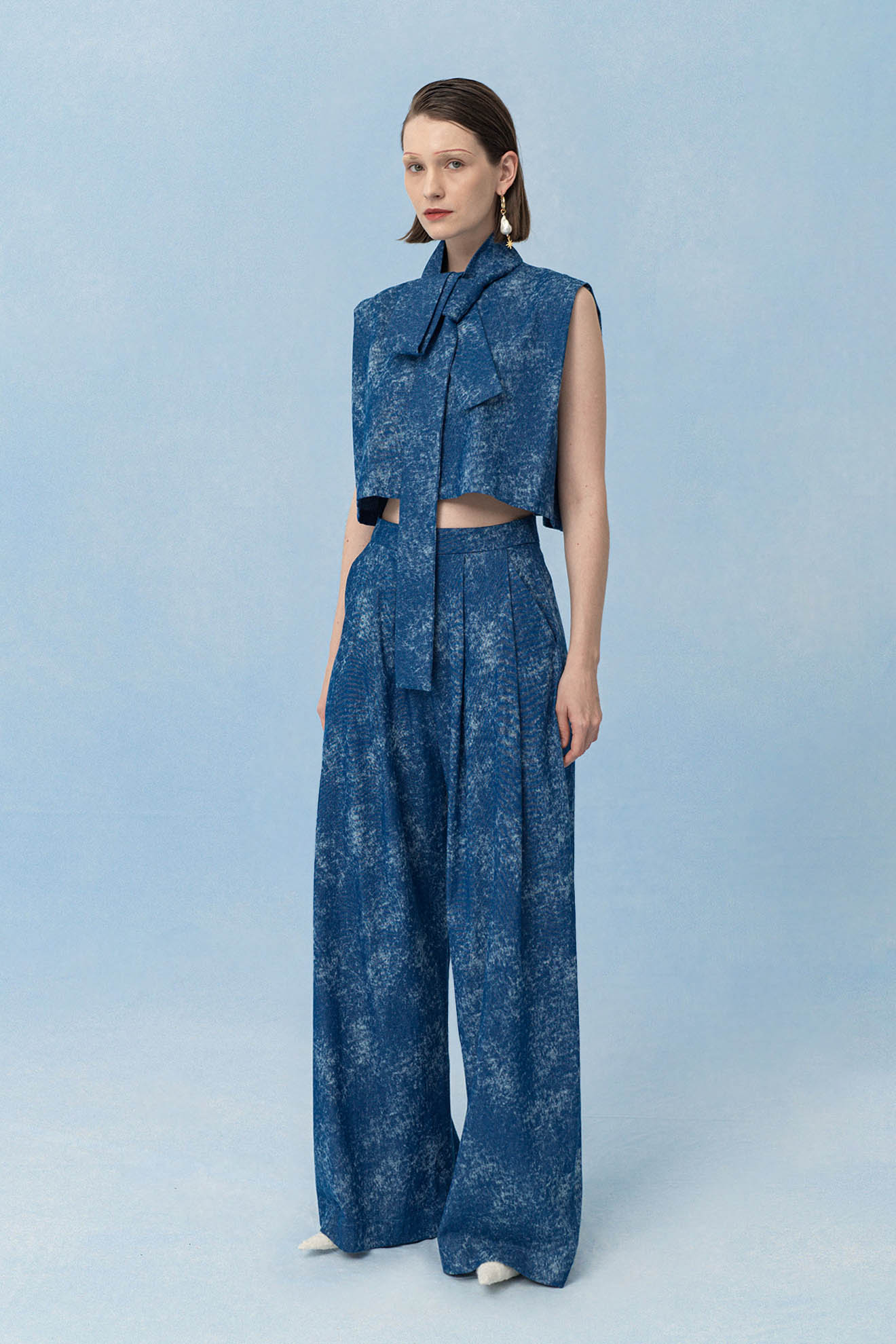 TIBIA Pants in Denim Blue
