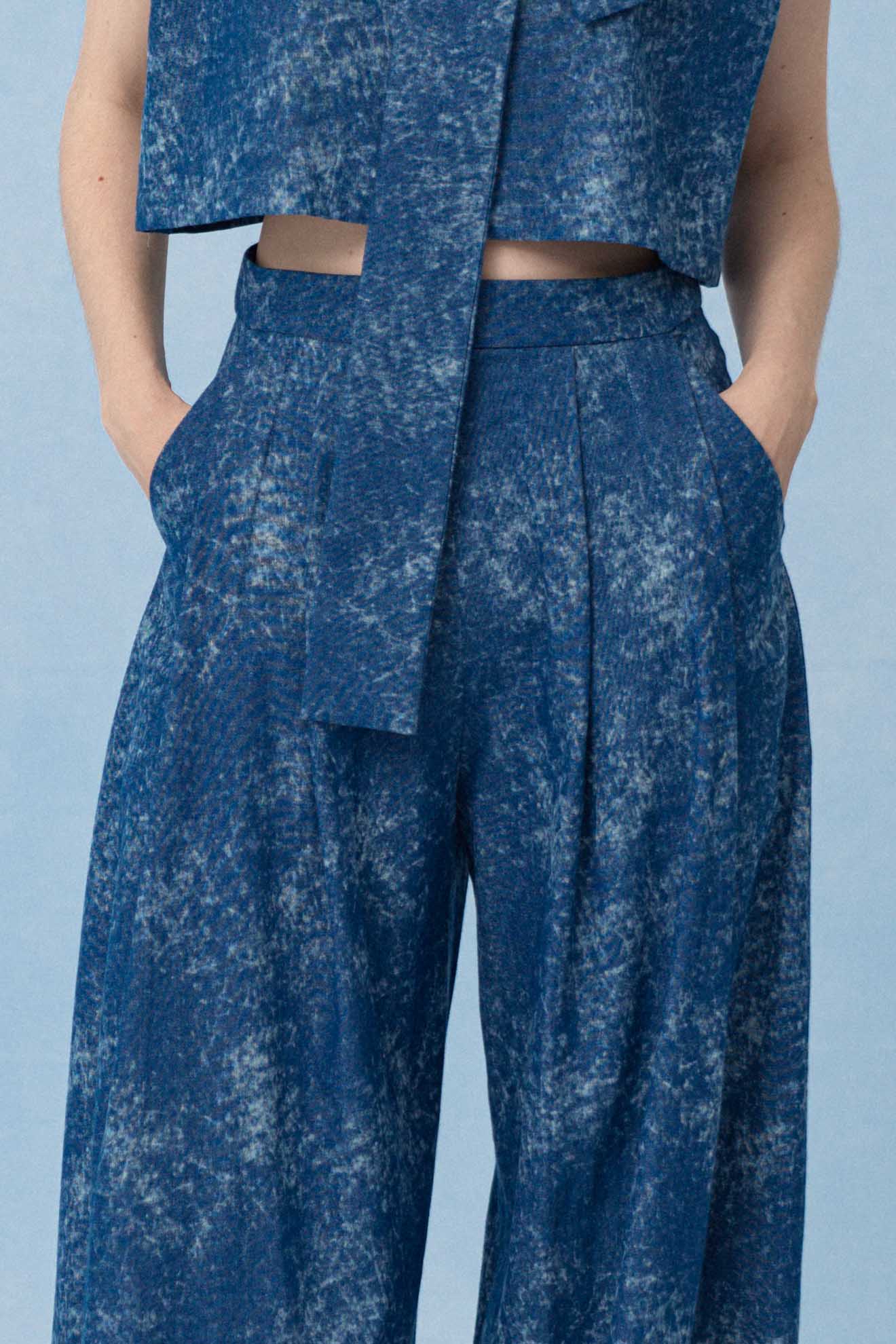 TIBIA Pants in Denim Blue