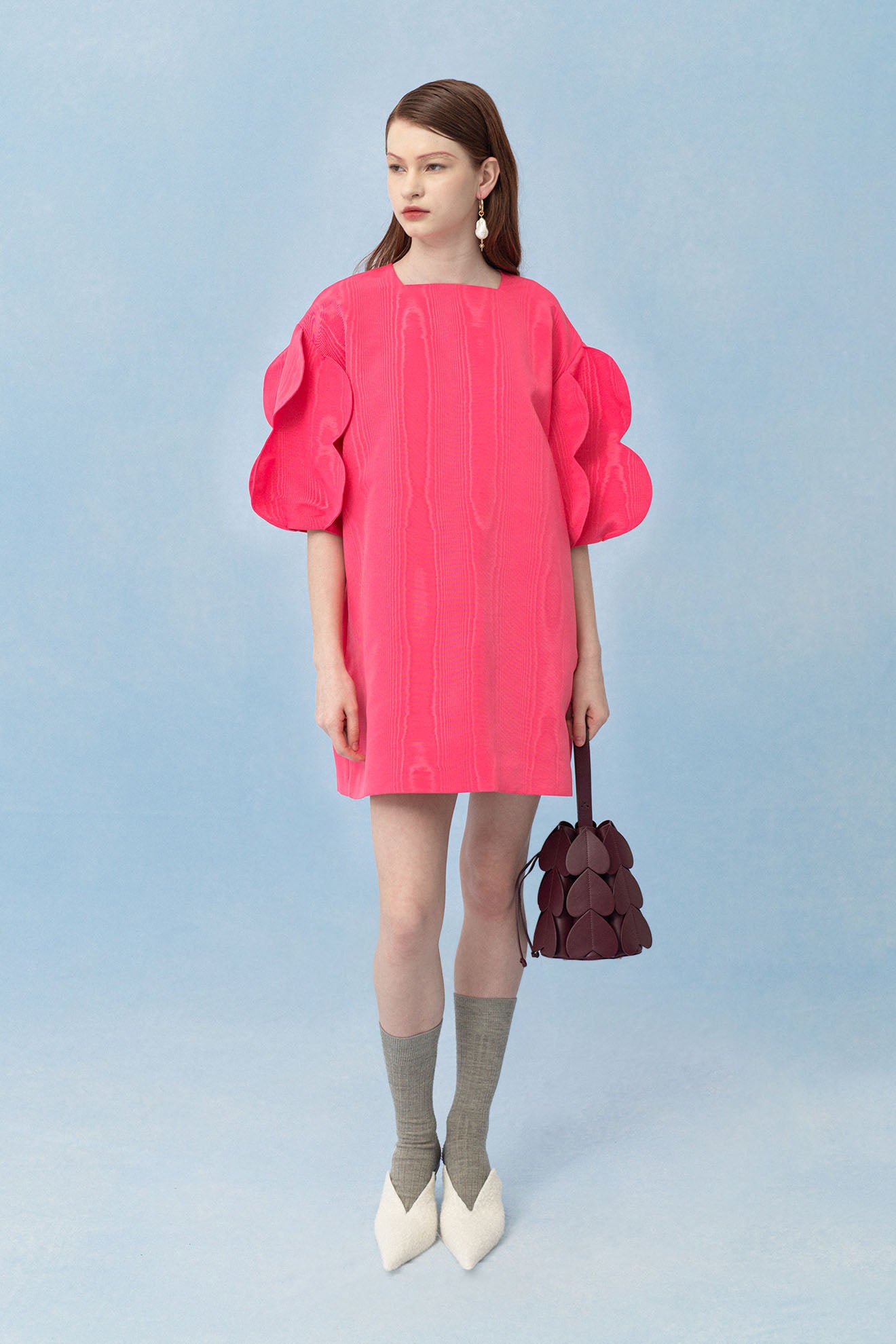 TRACHEA Dress in Amaranth Pink