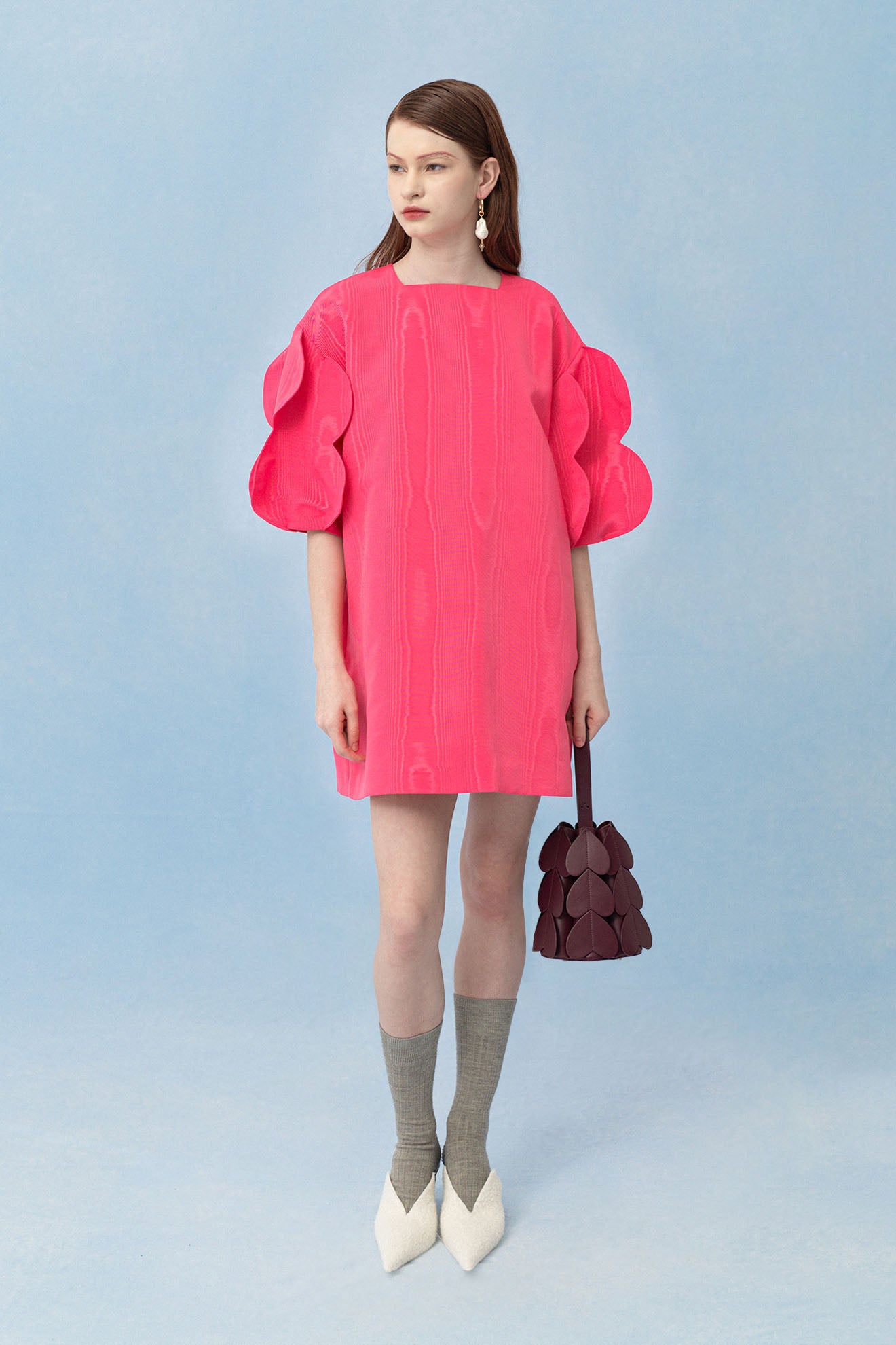 TRACHEA Dress in Amaranth Pink