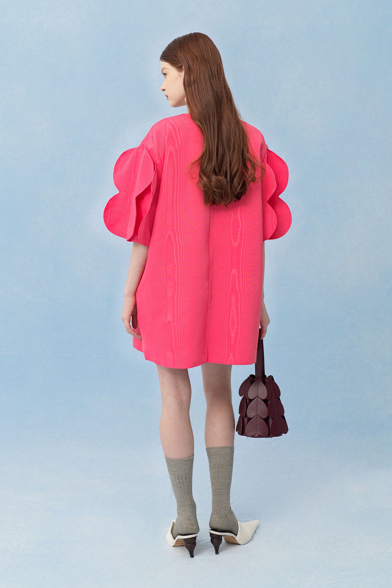 TRACHEA Dress in Amaranth Pink