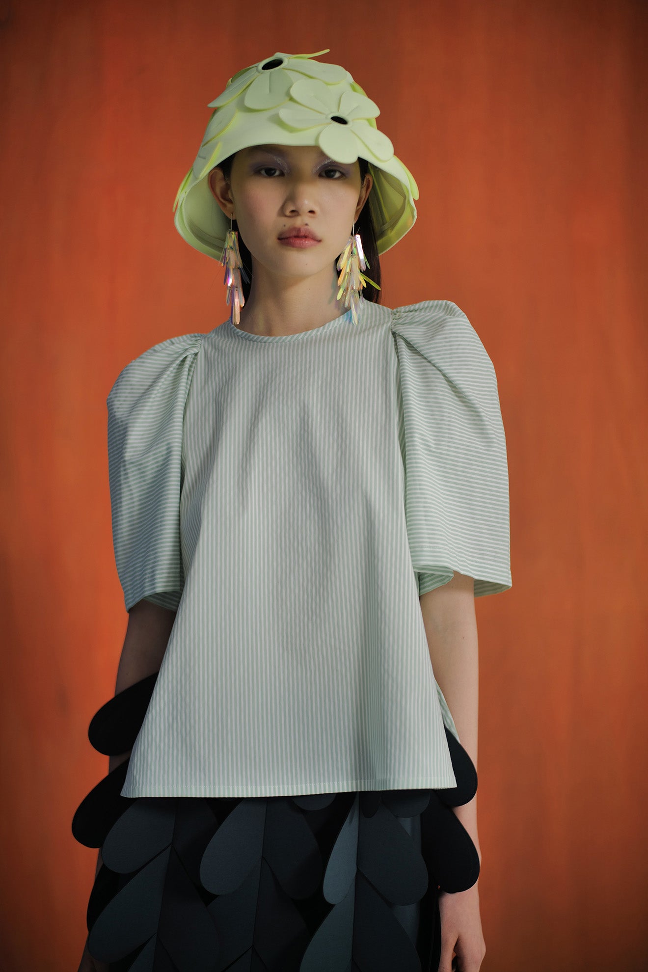 TRILL Top in Mint Stripes