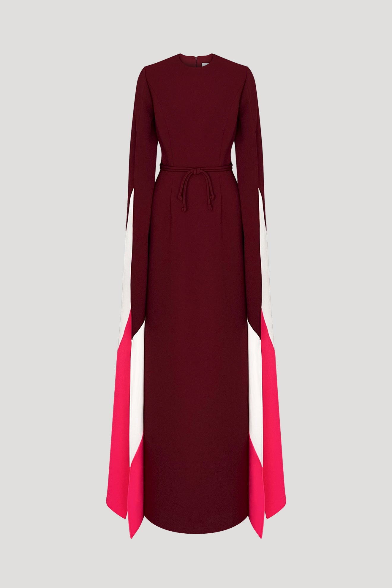 TSUBOMI Gown in Wine Red
