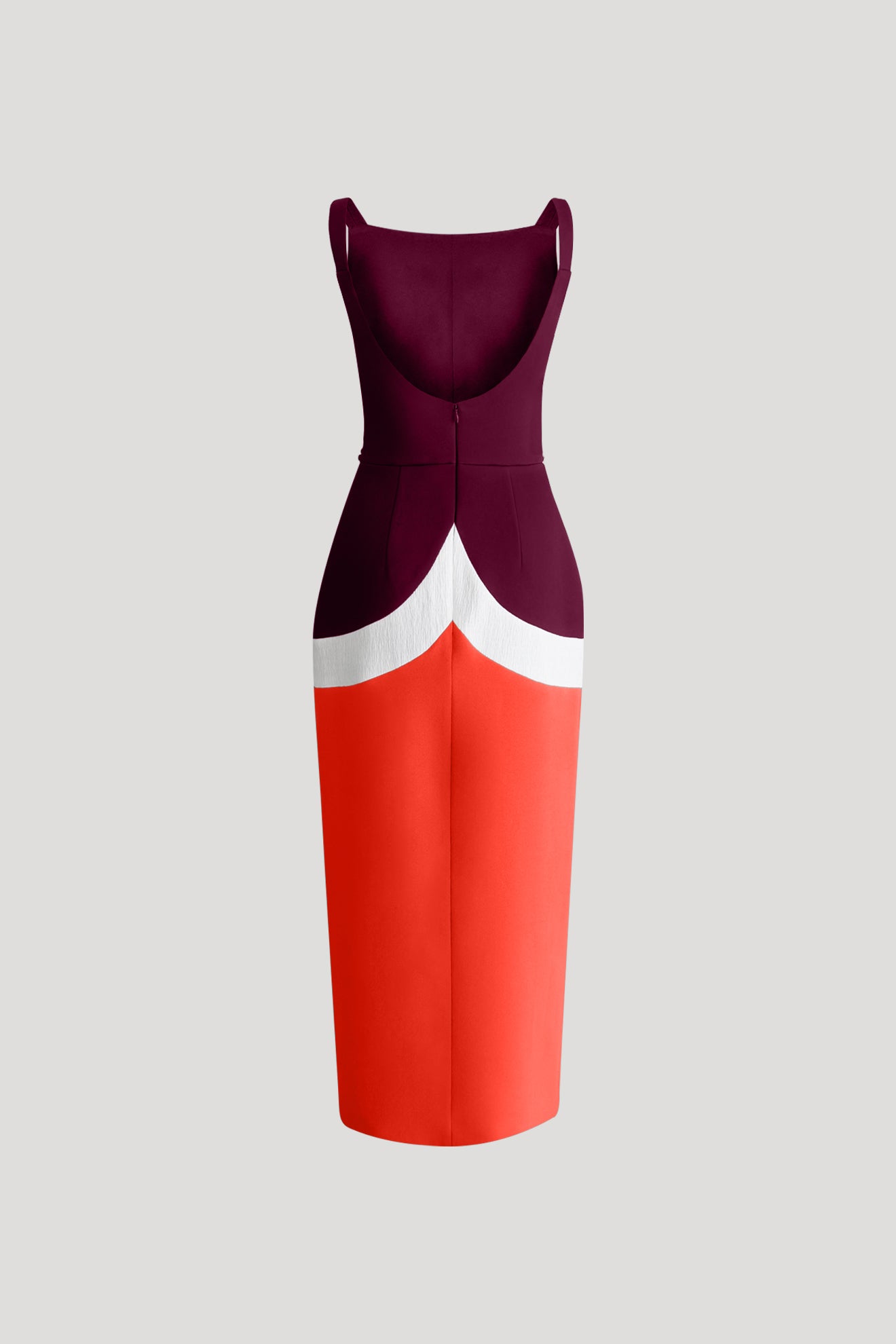 TWIZZLE Dress in Plum/Tangerine Red