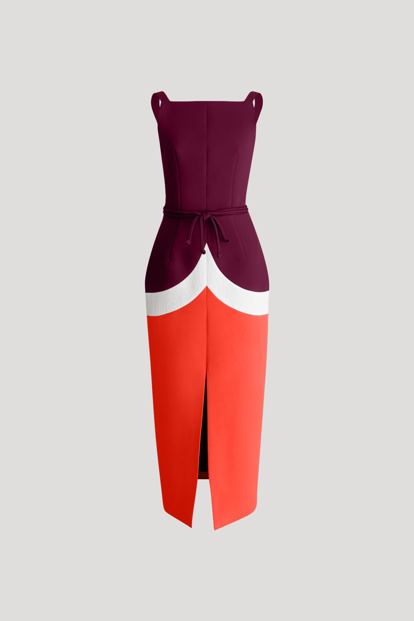 TWIZZLE Dress in Plum/Tangerine Red
