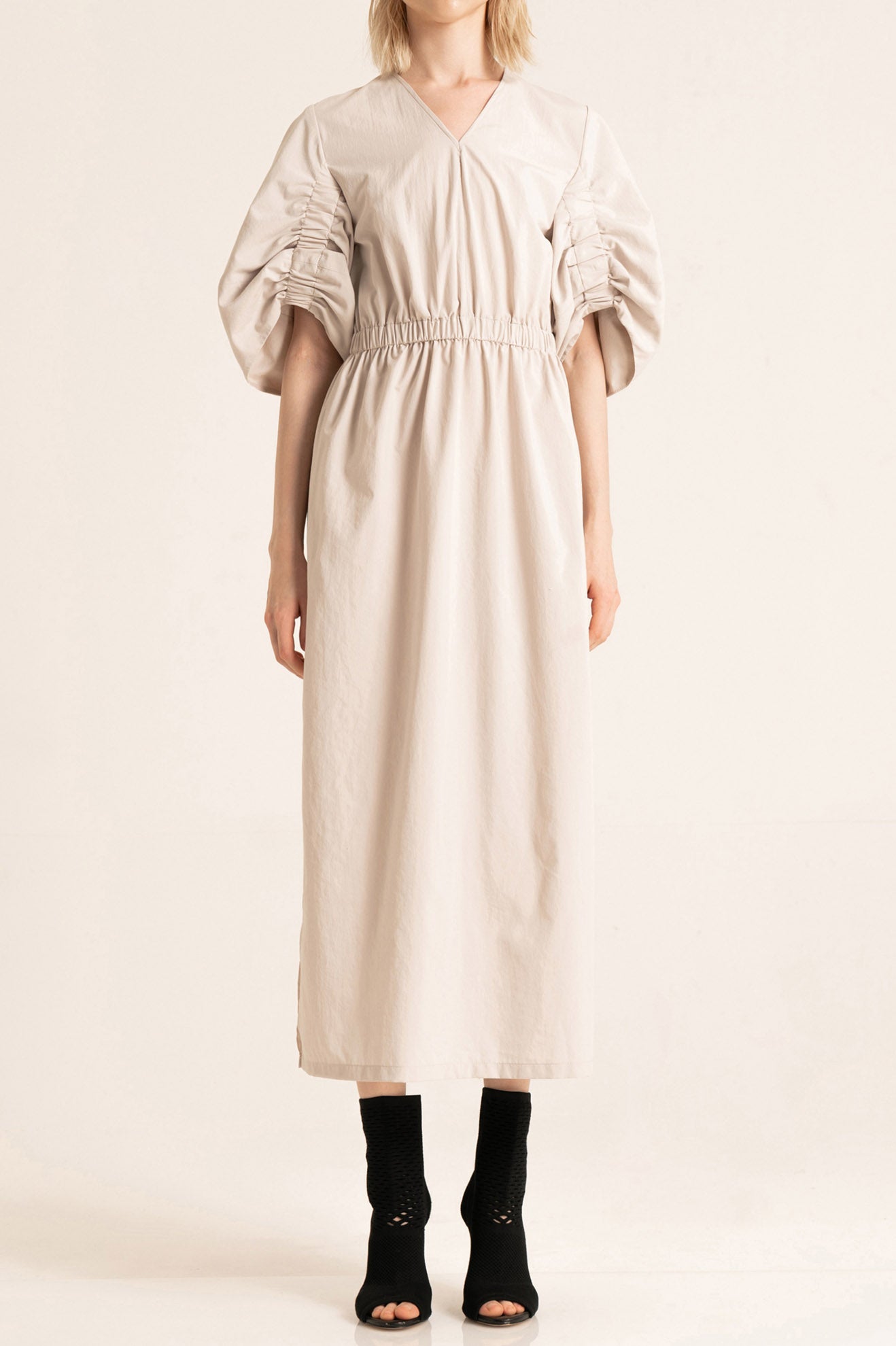 TIDAL Dress in Bone White