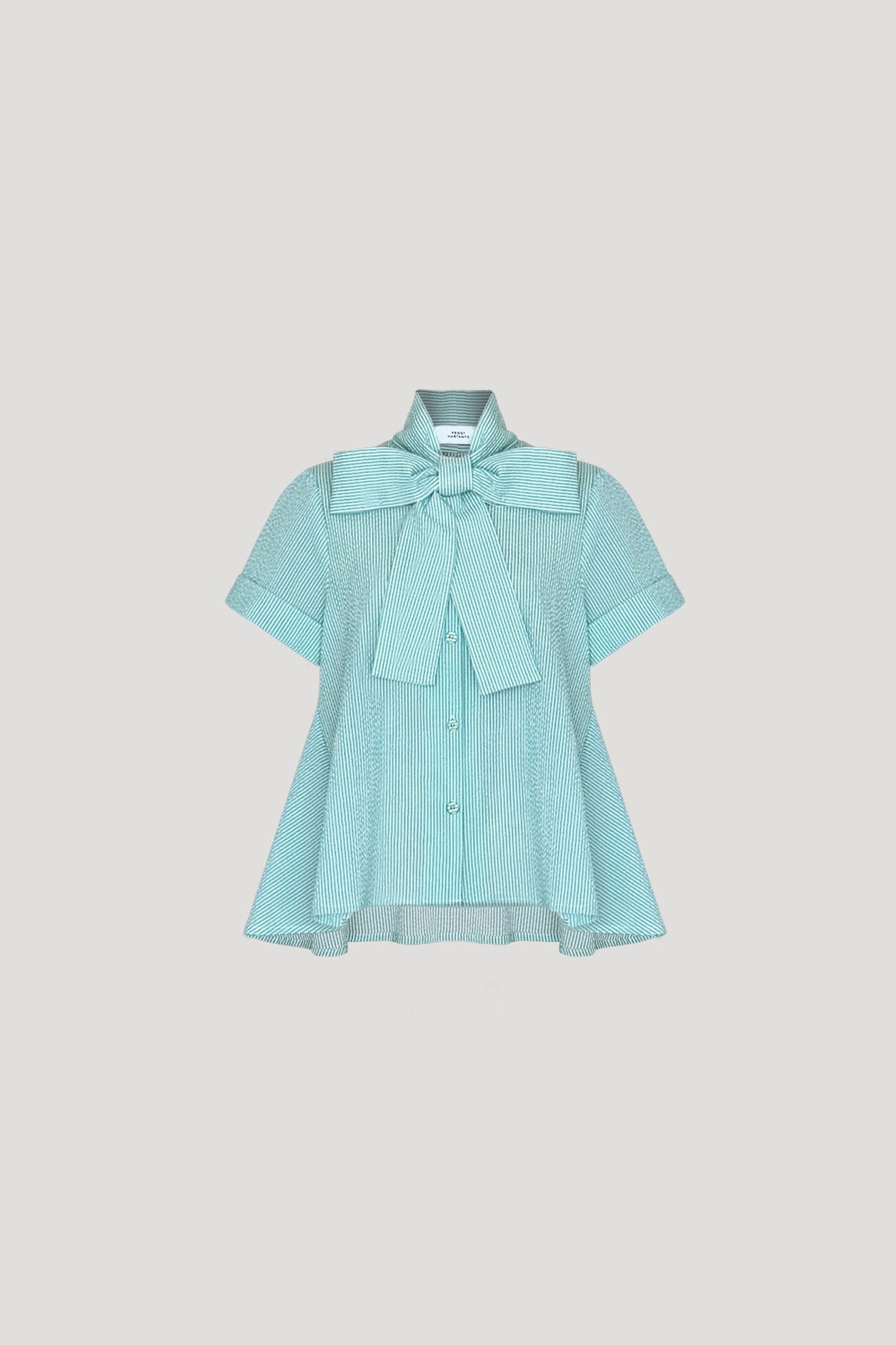 UME Top in Turquoise Stripes