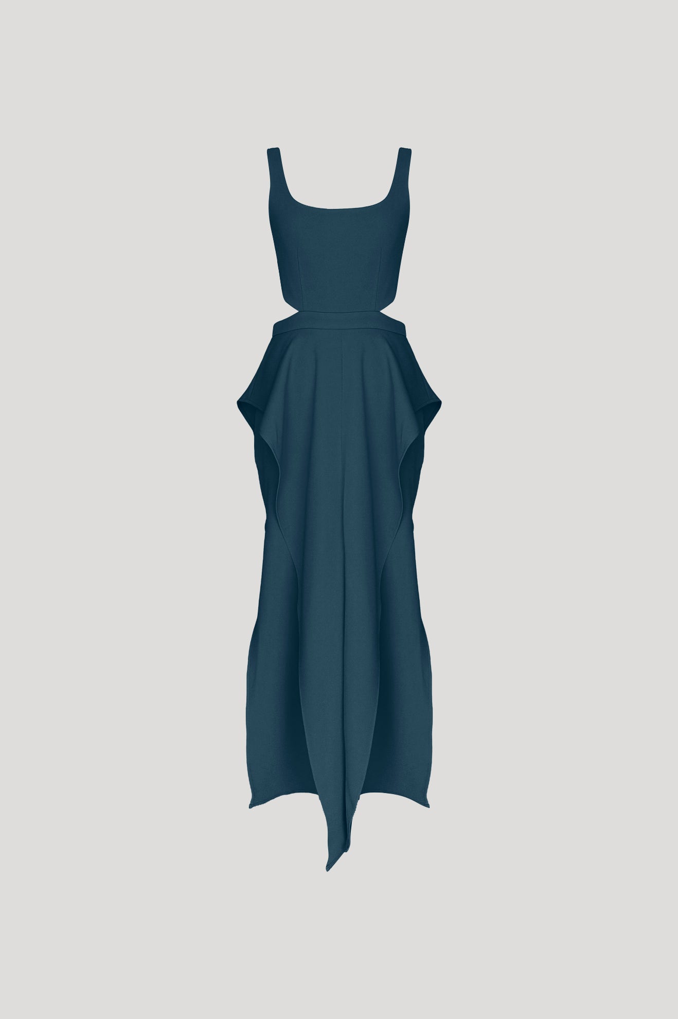 UNICORN Dress in Dark Green