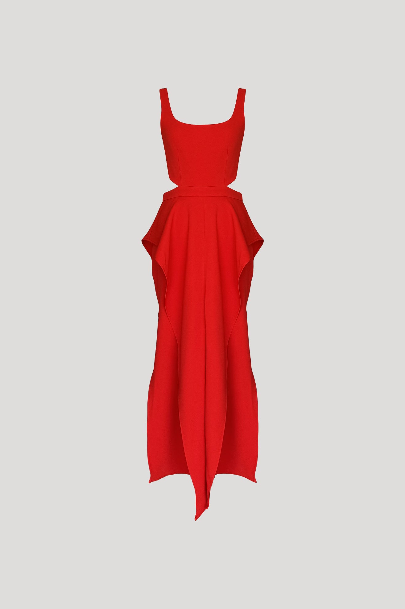UNICORN Dress in Tangerine Red