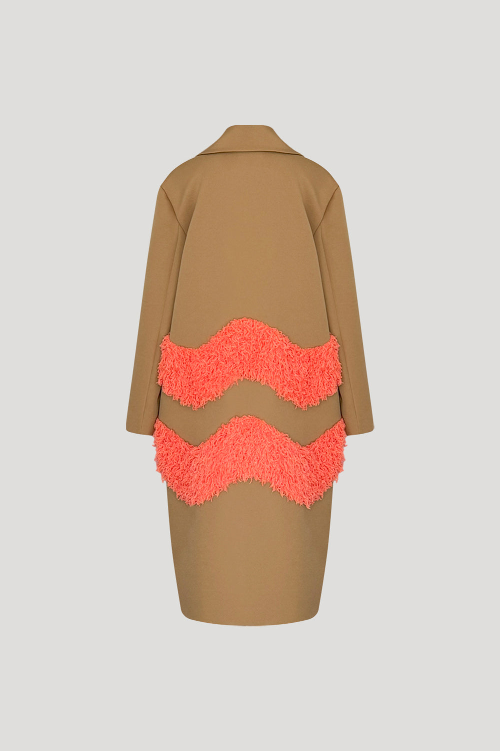 VARIETE Jacket in Leather Brown/Contessa Orange