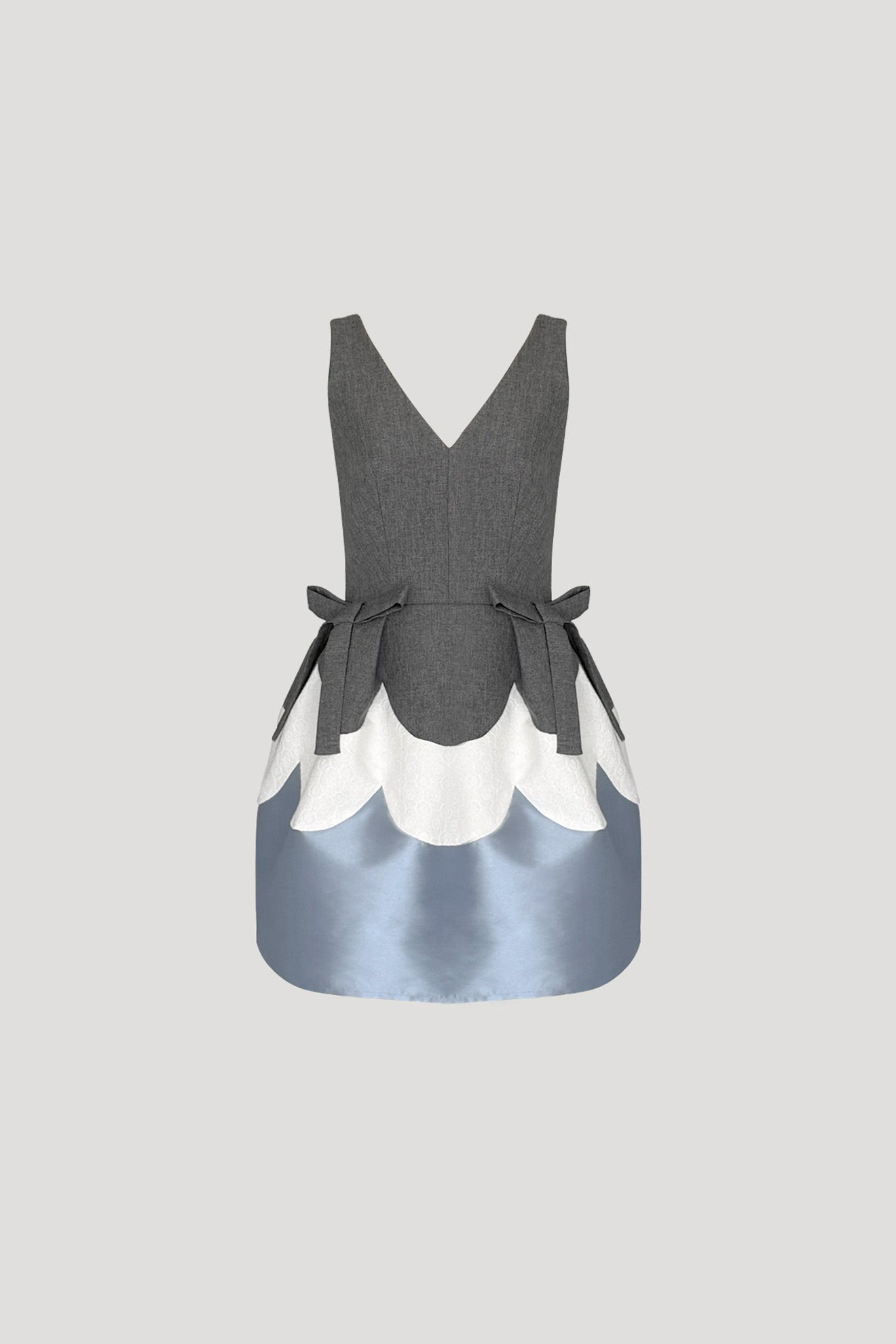 YURI Dress in Dark Grey/Rock Blue