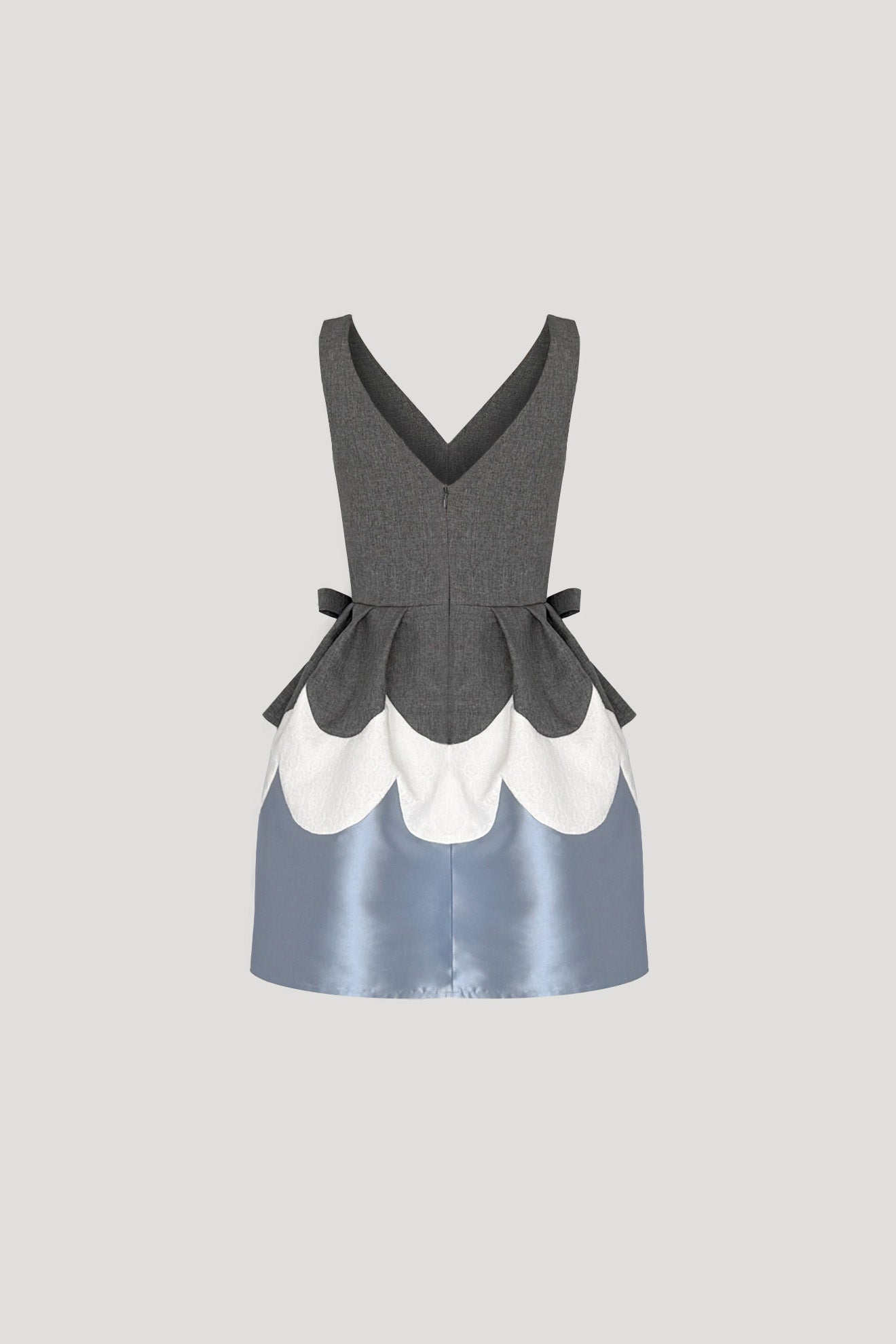YURI Dress in Dark Grey/Rock Blue
